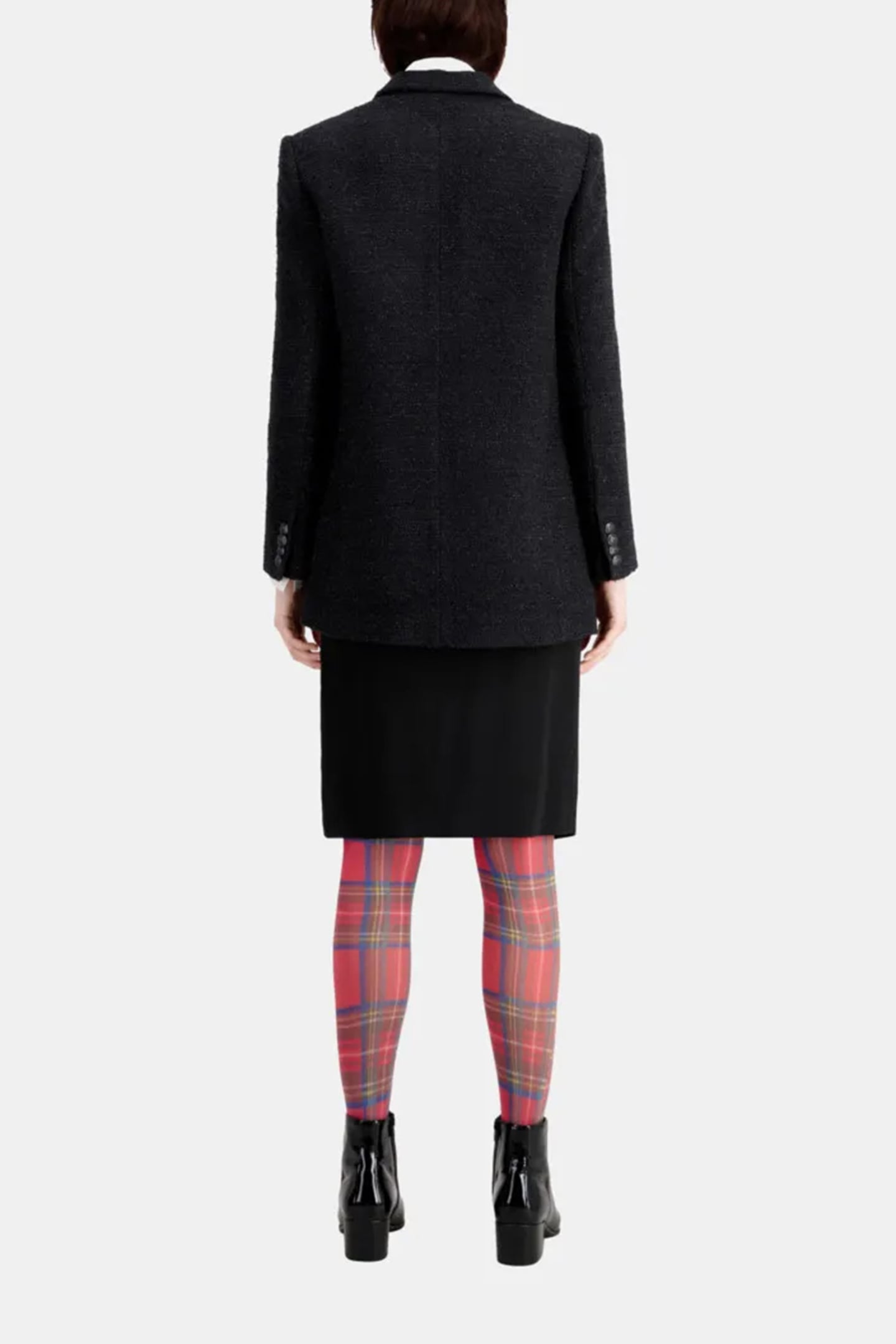 LARGE TWEED BRILLANT VESTE BLACK 3