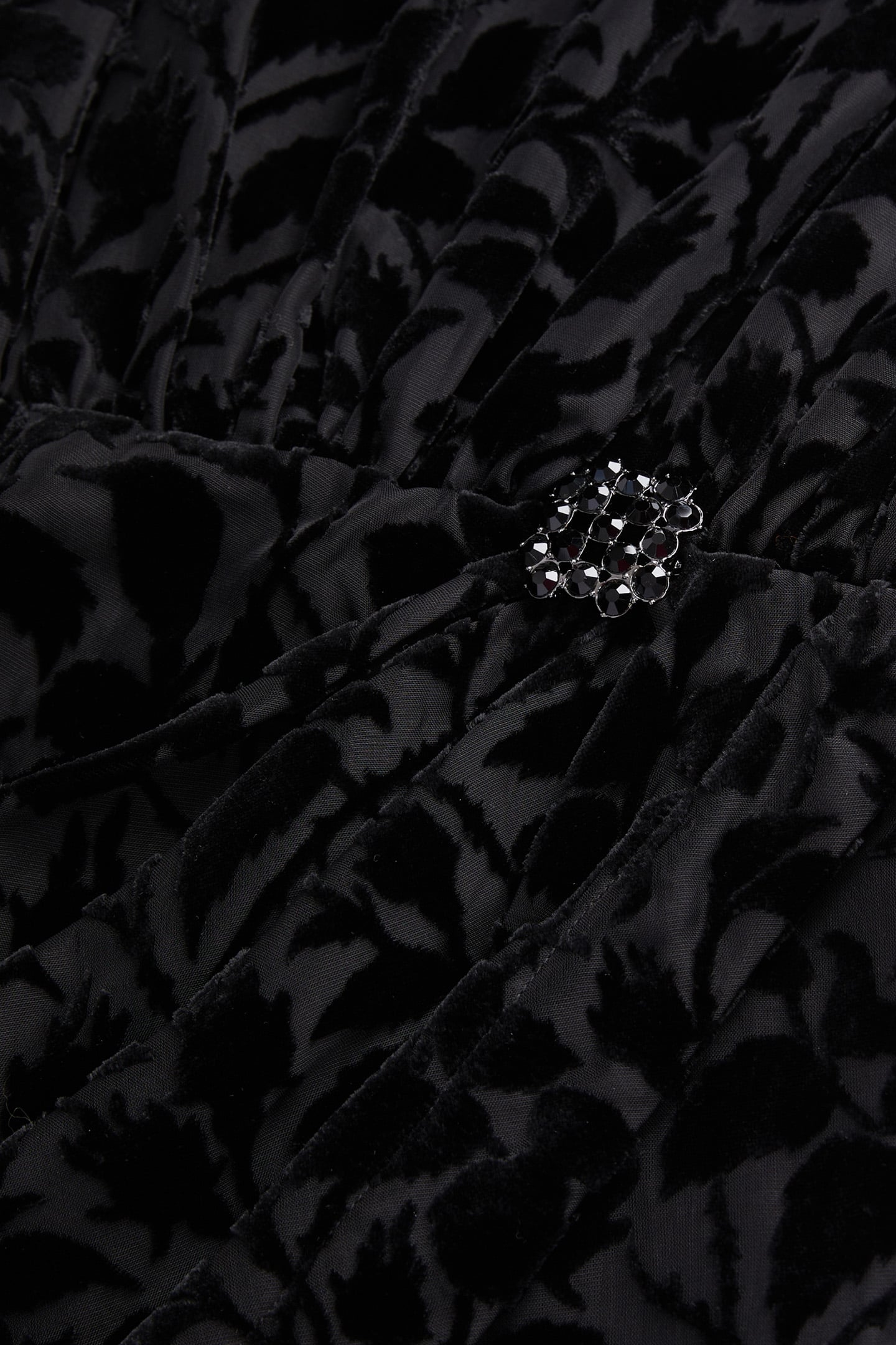 SHORT DRESS ML DRAPED SKIRT BLACK 6