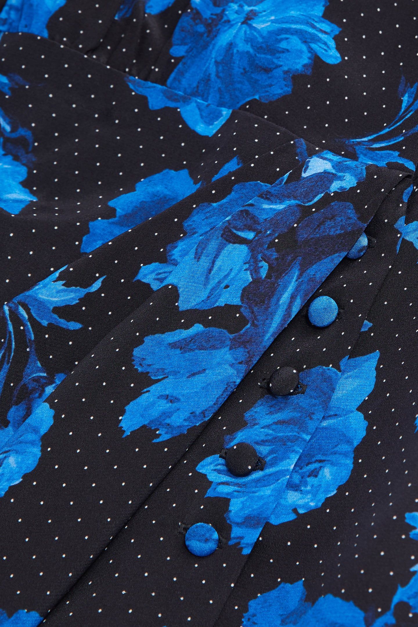 SHORT WRAP DRESS BLACK BLUE 7