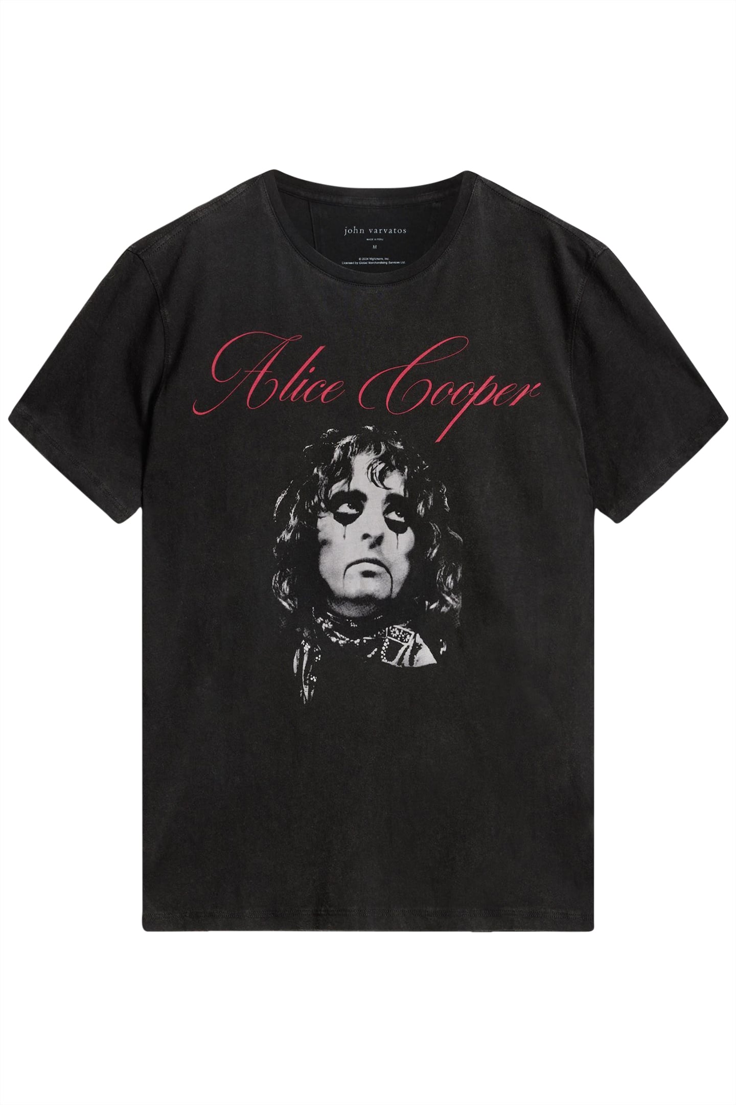 SS CREW TEE - ALICE COOPER SCRIPT BLACK 2