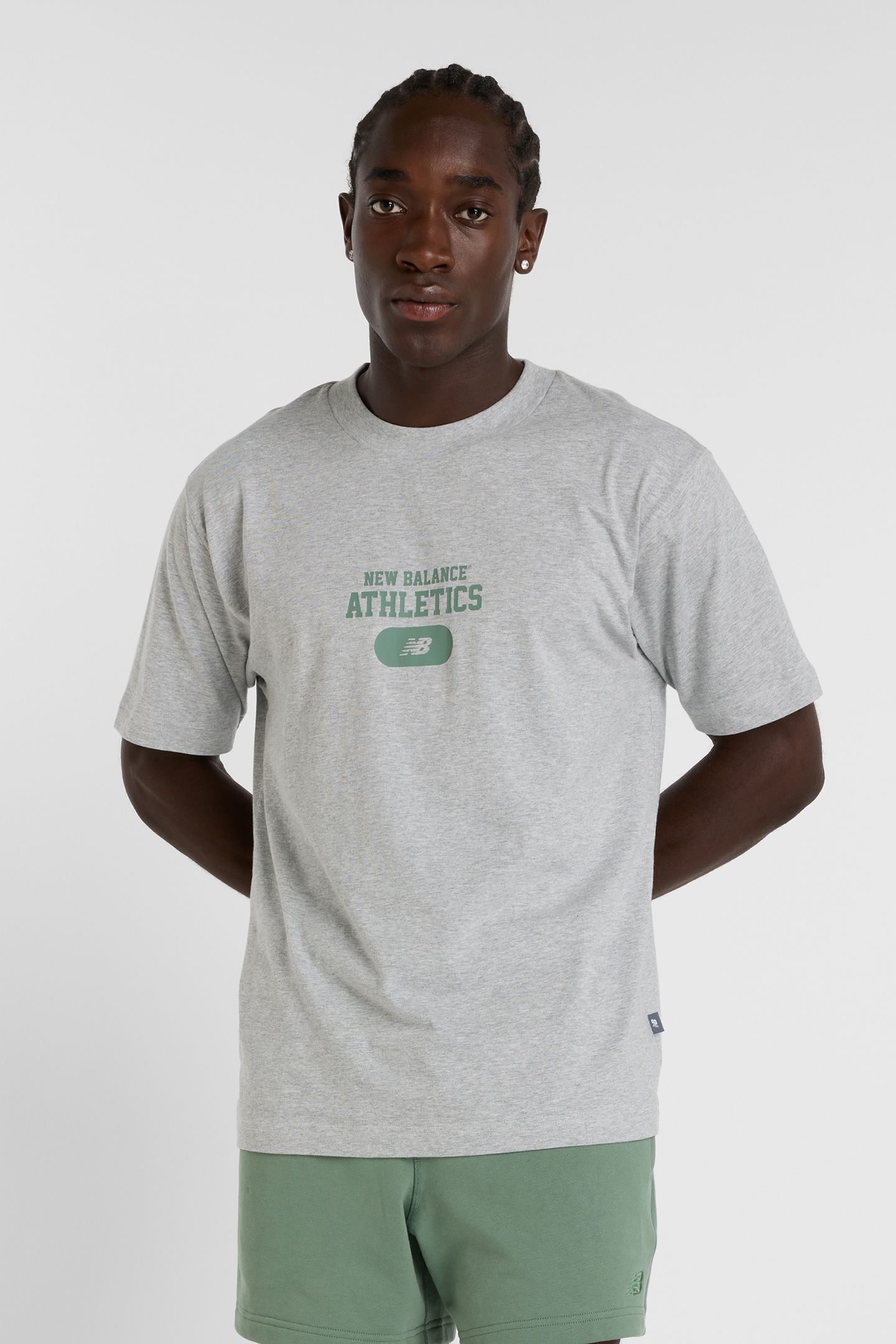 HERITAGE GRAPHIC T-SHIRT ATHLETIC GREY 1