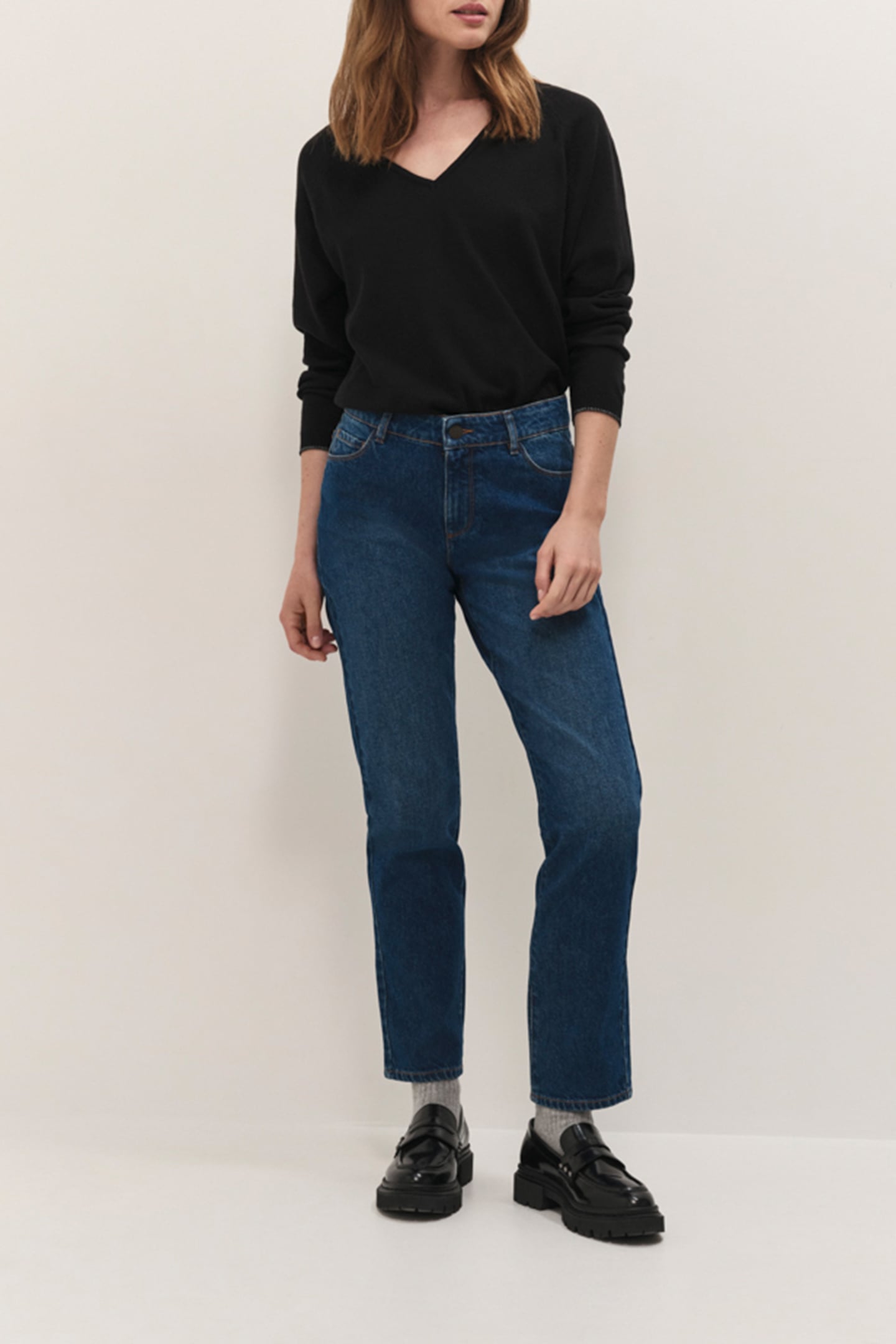 TOWSVILLE - BLACK FANCY KNIT SWEATER WITH LUREX INTARSIA DAN 1