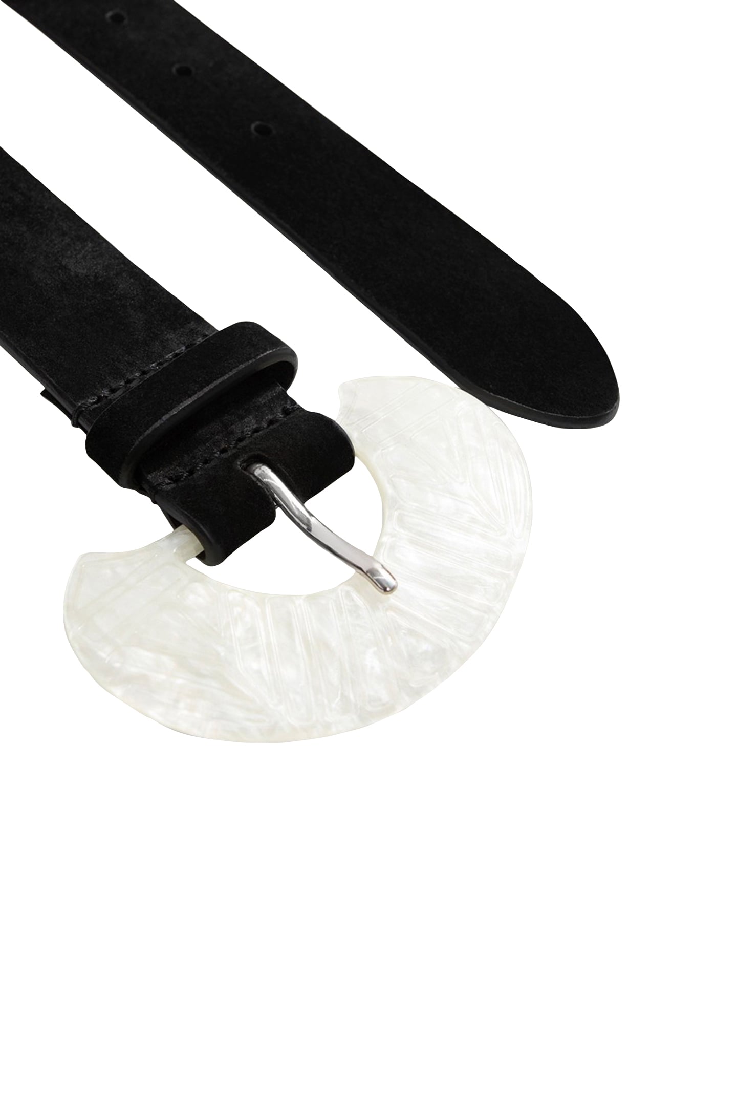 APIS - BLACK SUEDE LEATHER BELT 3