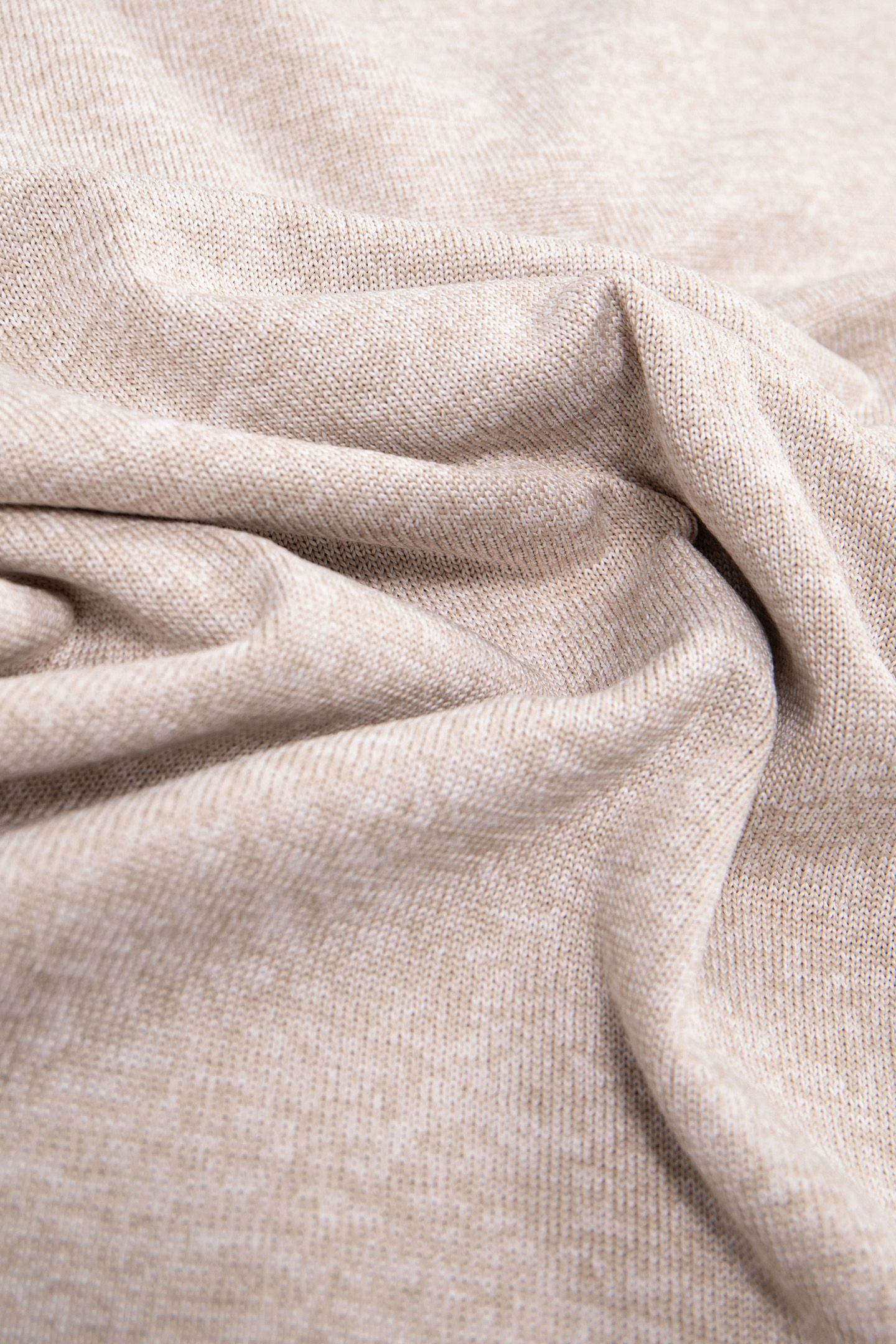 LIGHT BEIGE FINE-KNIT SWEATER 7