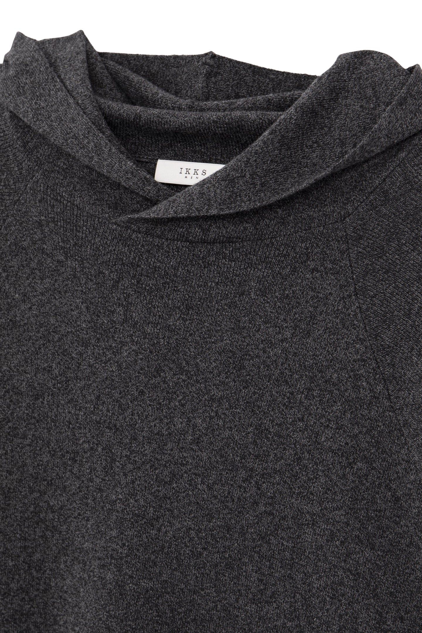 DRY FAST HOODED GRAPHITE KNIT SWEATER 7