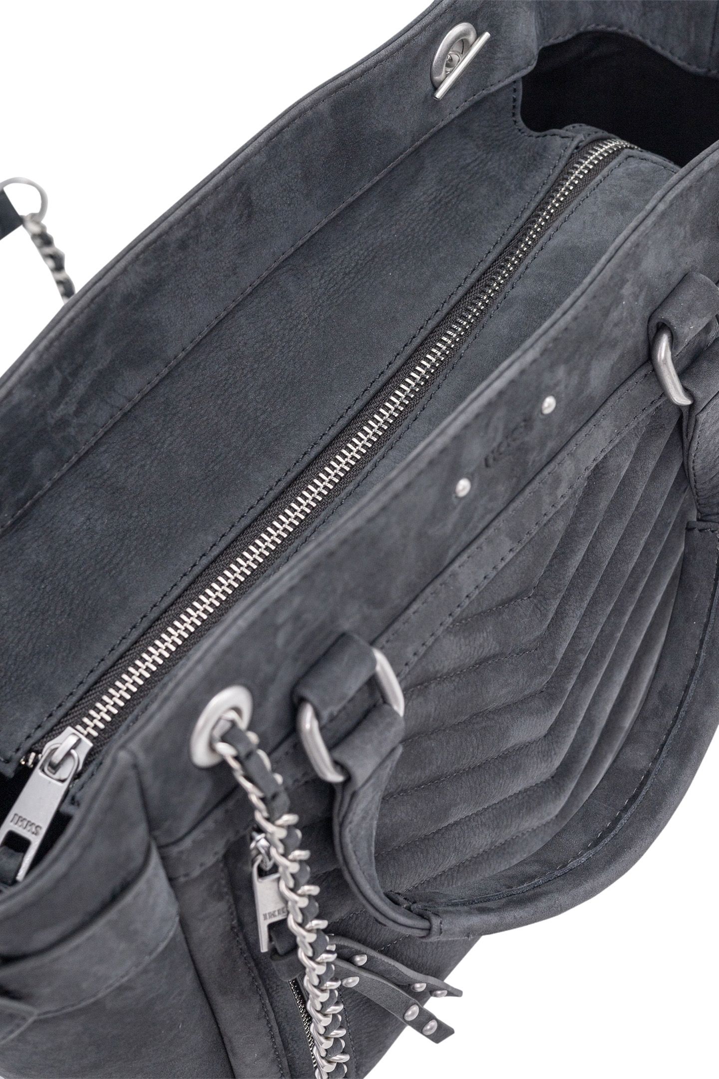 BAG 1440 GREY NUBUCK LEATHER 4