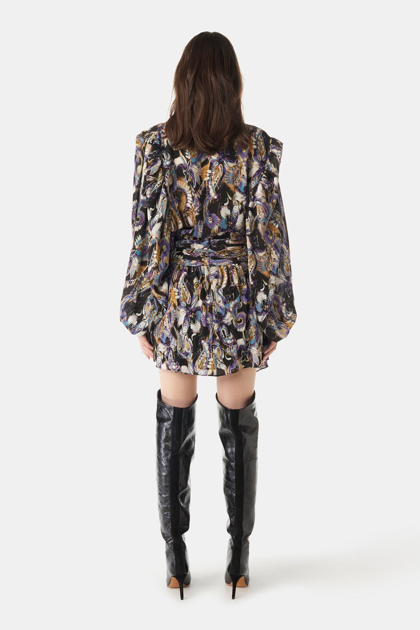 DOMIEN SKIRT BLACK/PURPLE 4