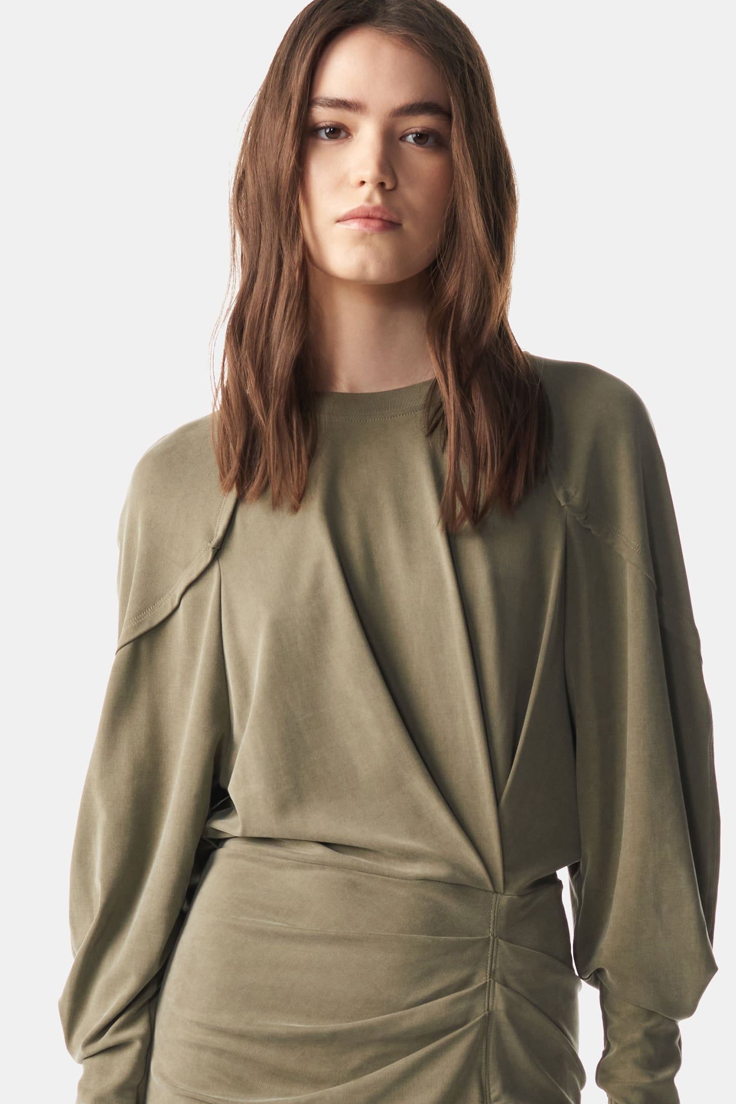 ELODY DRESS LIGHT KHAKI 5