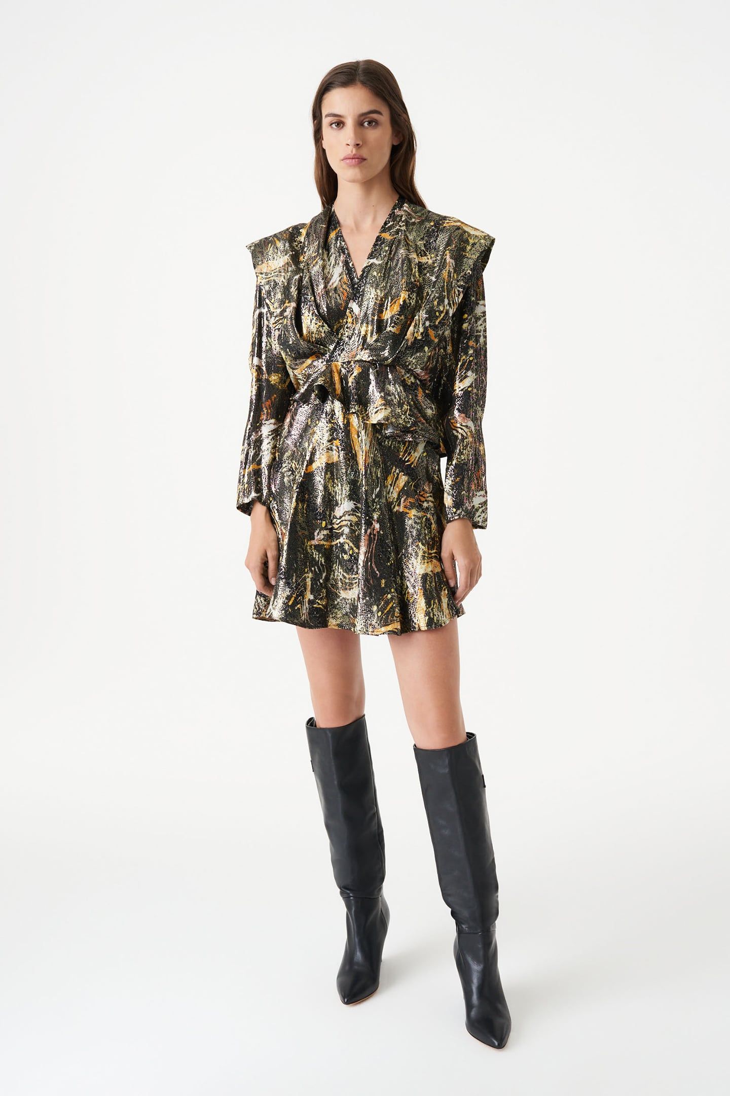KANTER DRESS BLACK/GOLD 2