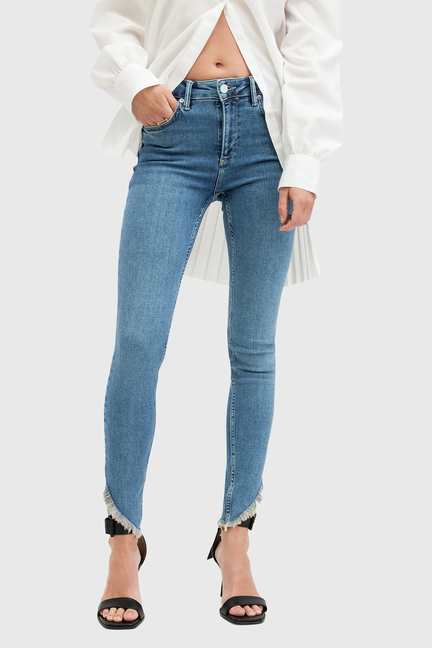 DAX ASYM HEM JEAN HUNTER BLUE 1