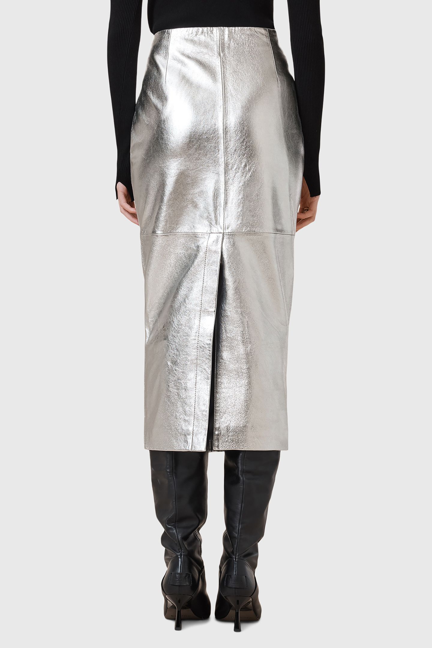 RENAI PENCIL SKIRT SILVER 2
