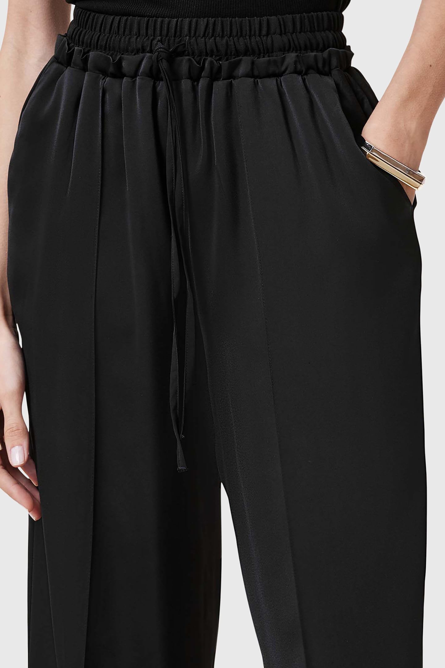 ALBA SATIN TROUSER BLACK 6