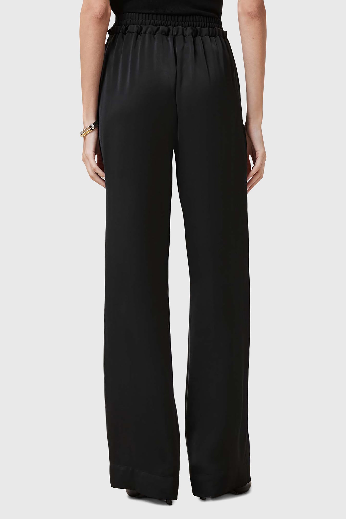 ALBA SATIN TROUSER BLACK 2