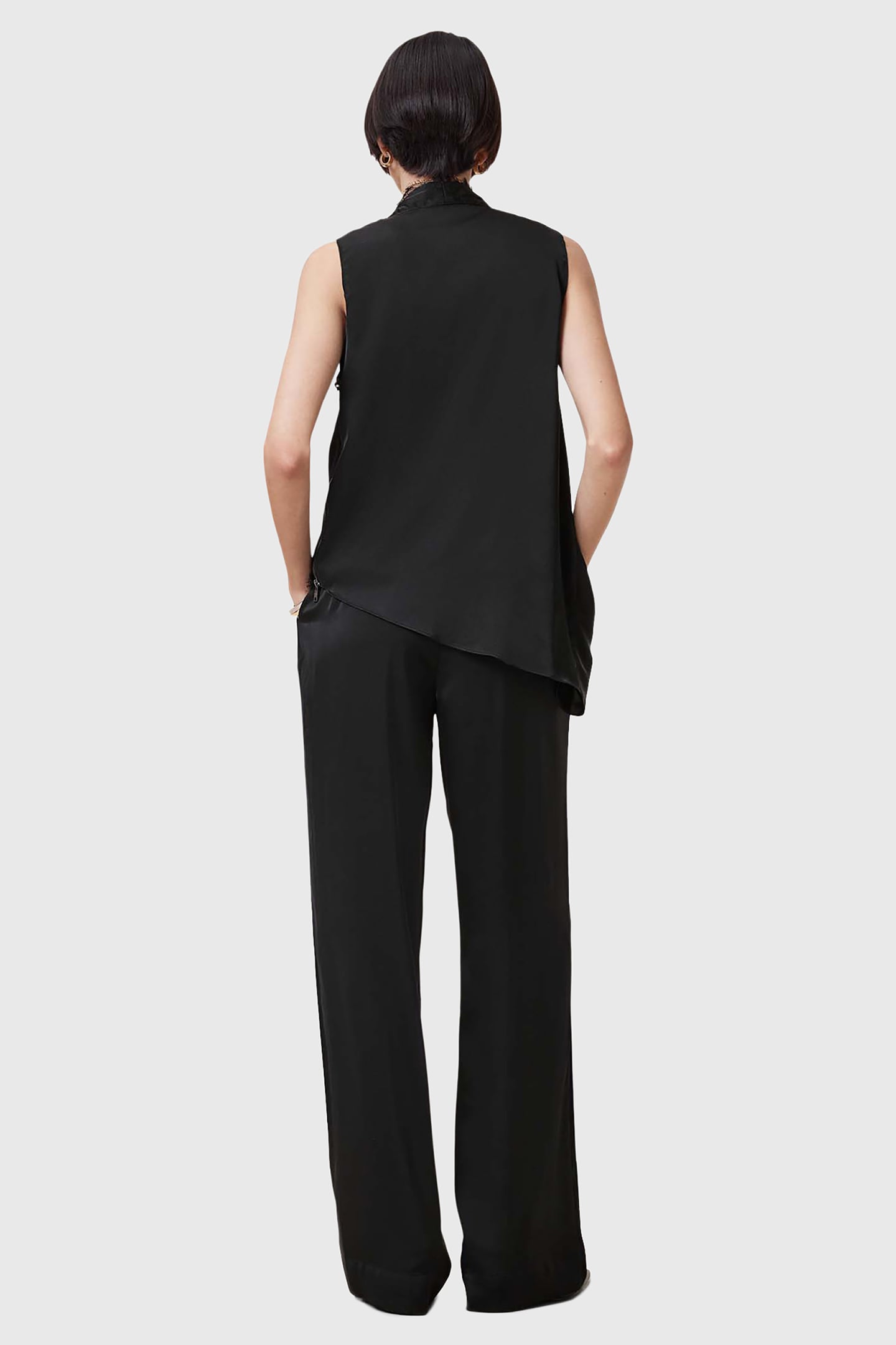 ALBA SATIN TROUSER BLACK 4