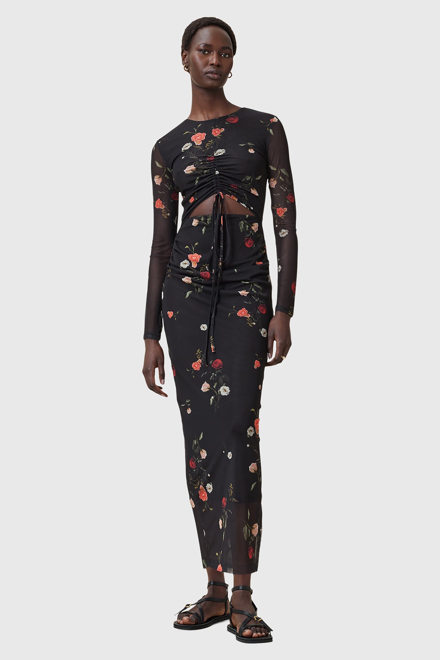 KATHY MESH DRESS BRIAR BLACK 1