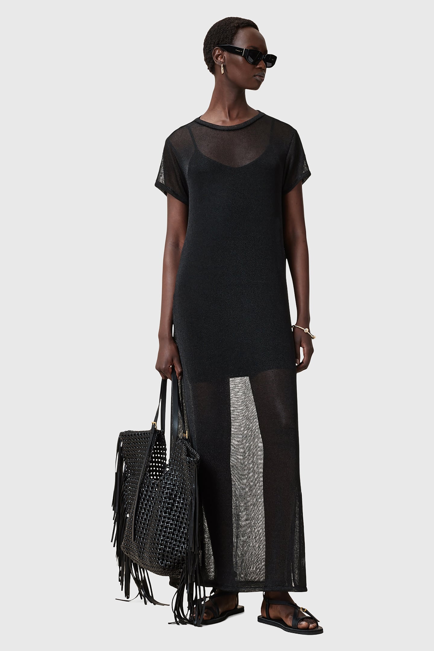 THEA SPARKLE DRESS BLACK 4