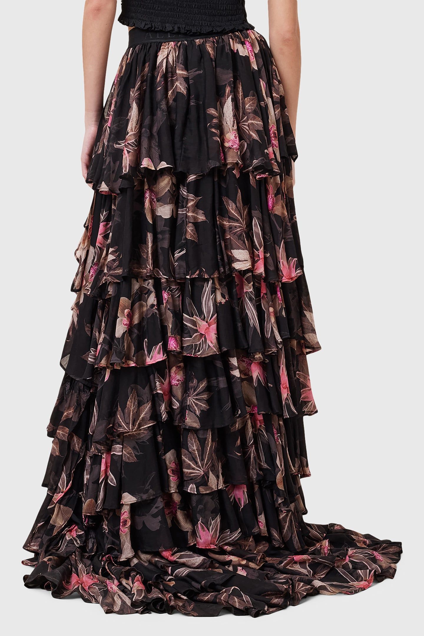 CAVARLY MAXI SKIRT ADENA BLACK 2