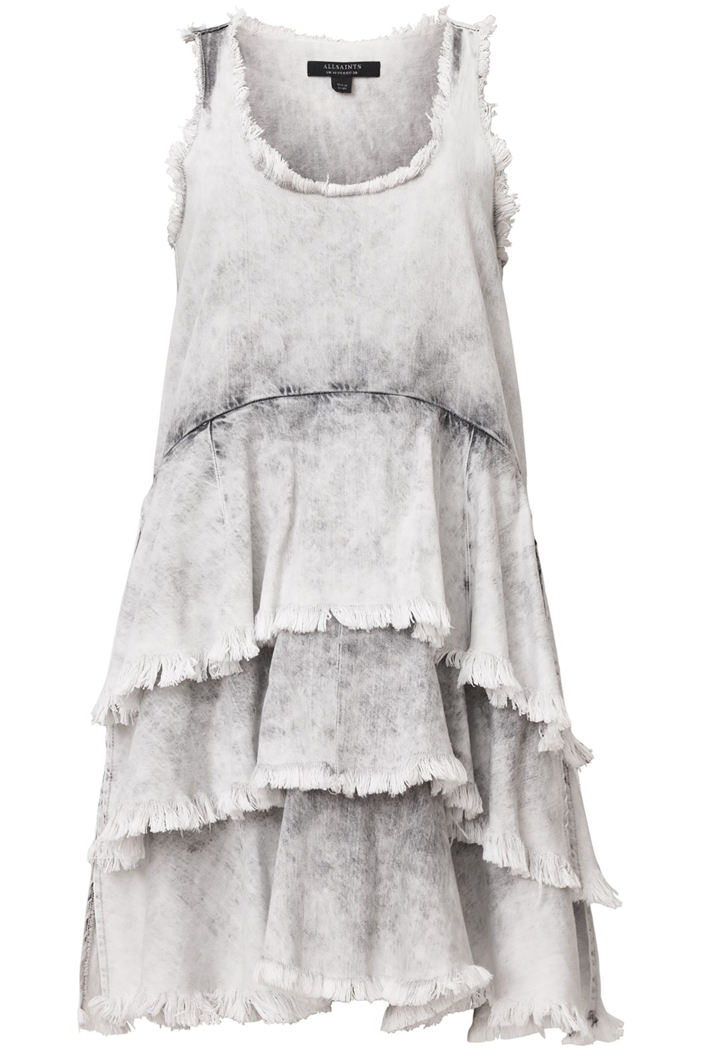 CAVARLY MINI DRESS DENIM GREY 4