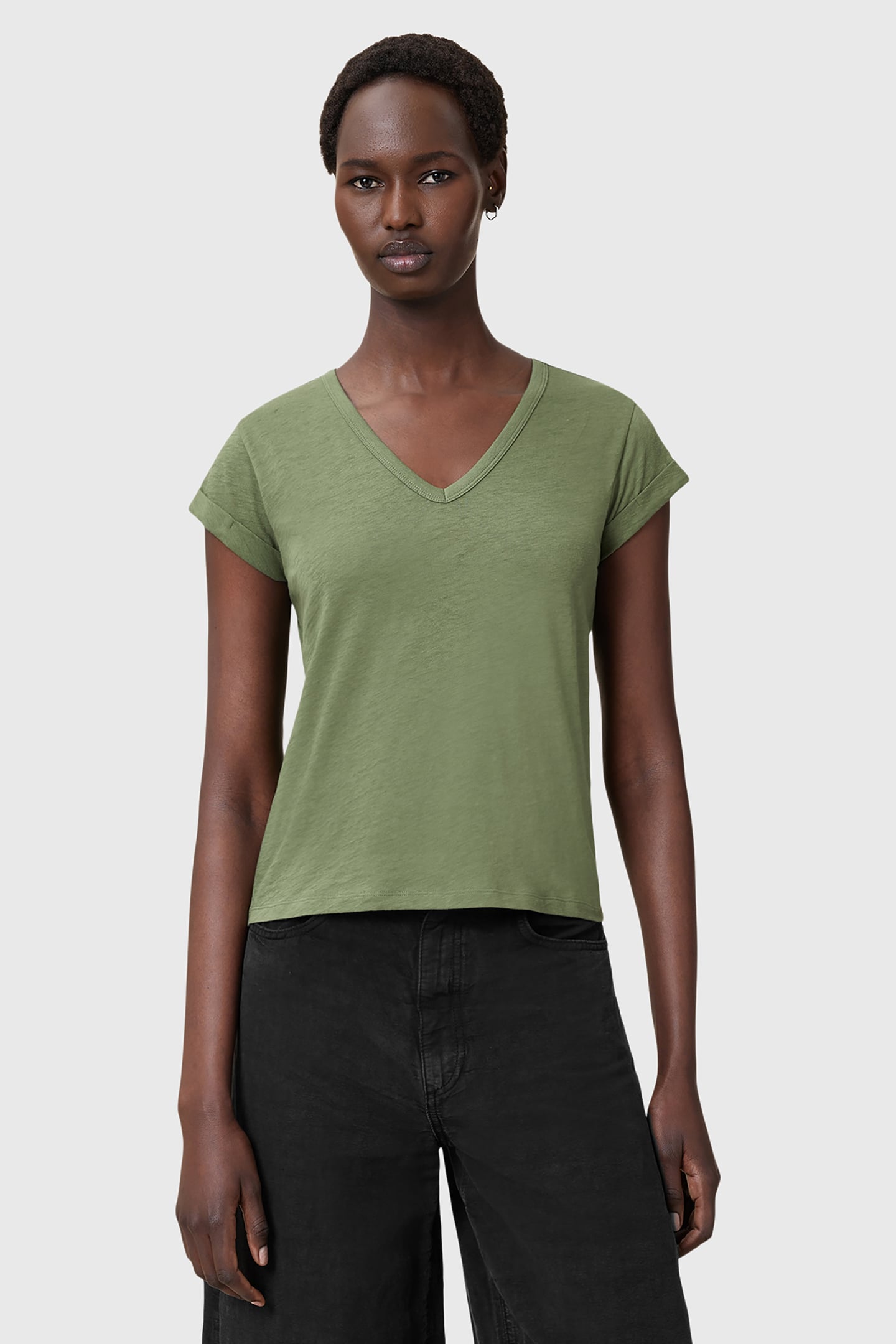 ANNA V TEE GRASS GREEN 1