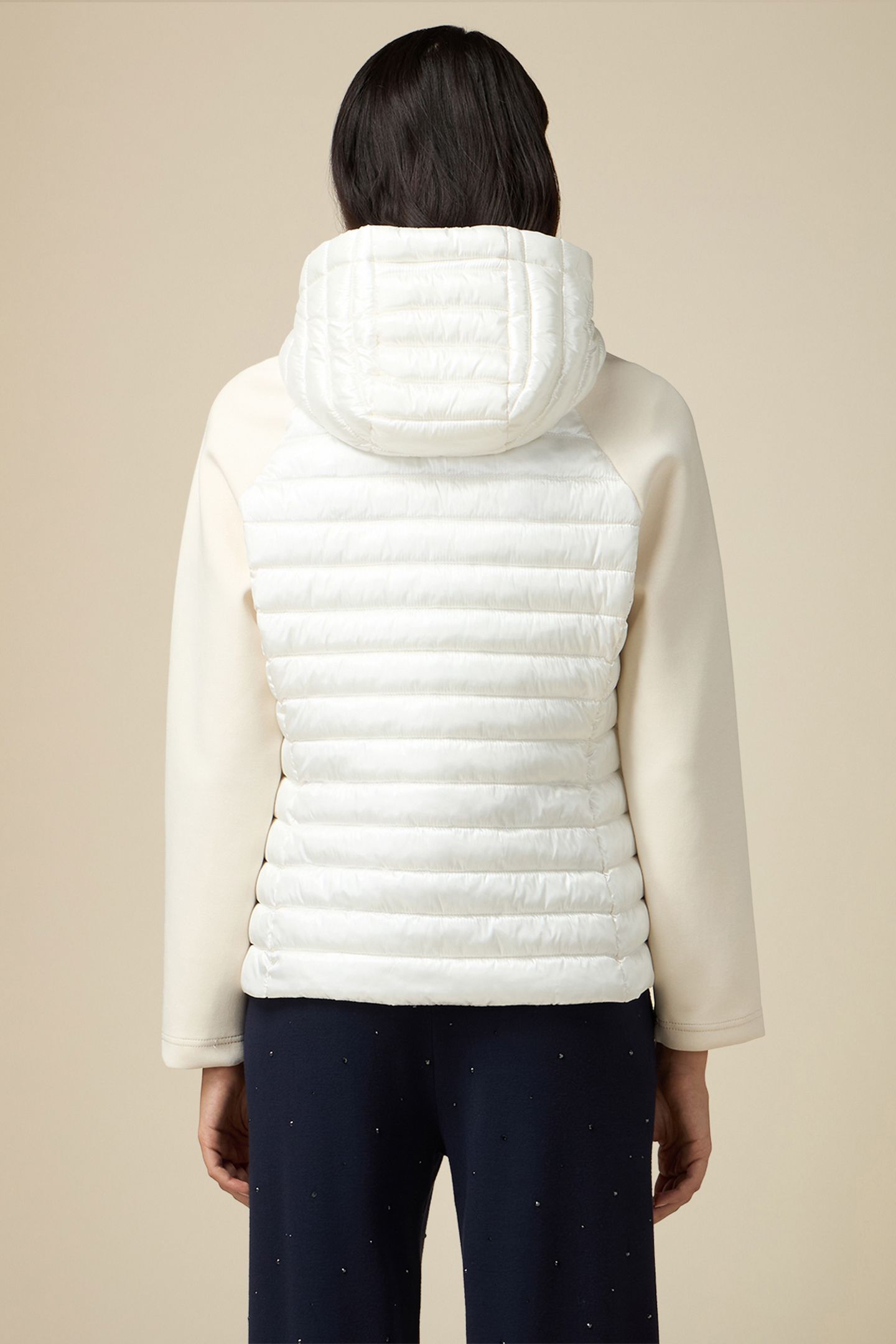 LIGHTWEIGHT COMBINED DOWN JACKET WHITE 2