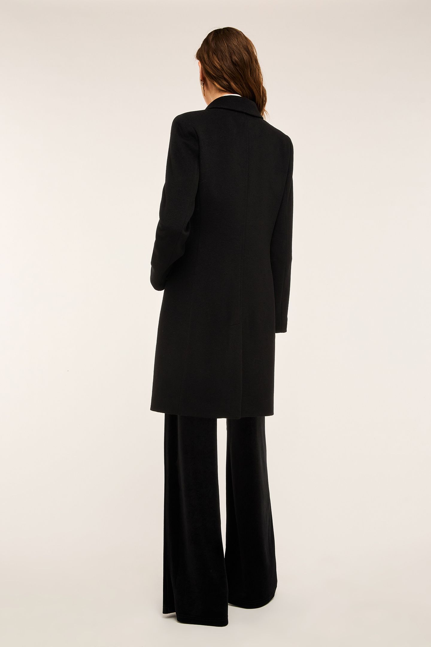 SINGLE-BREASTED SLIM FIT COAT BLACK 3