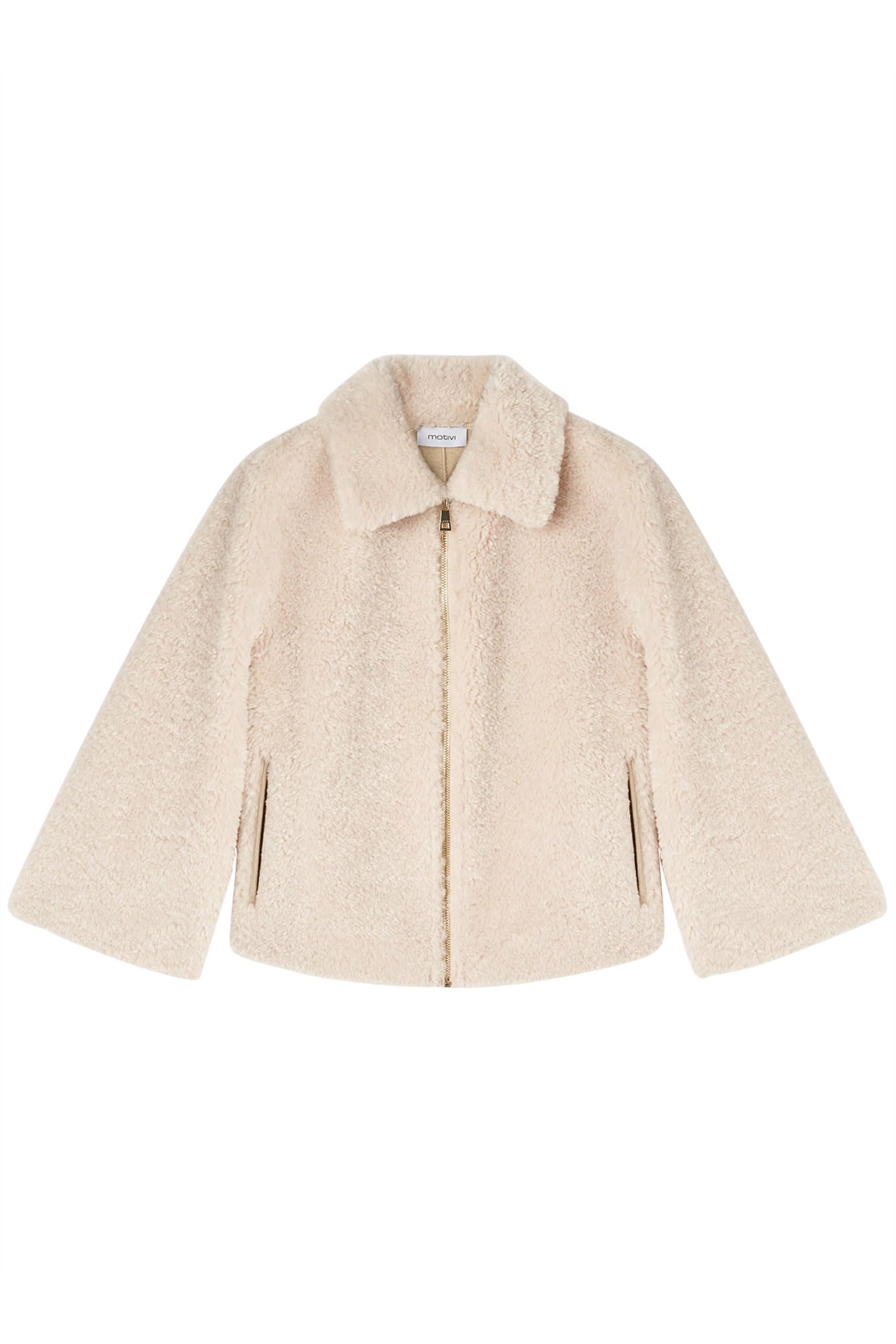 TEDDY CAPE WITH ZIP WHITE 4