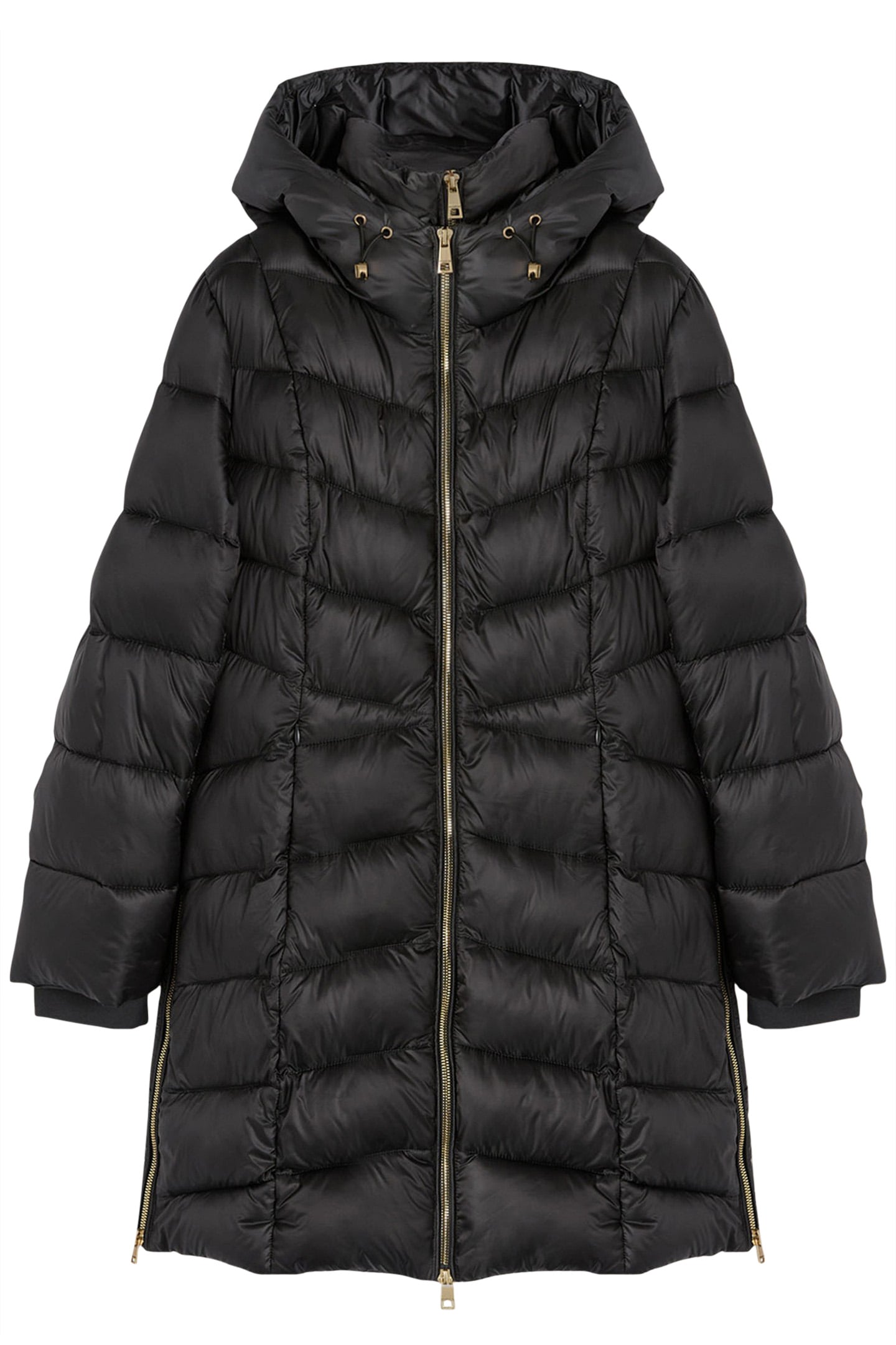 HOODED SLIM DOWN JACKET GREY 4