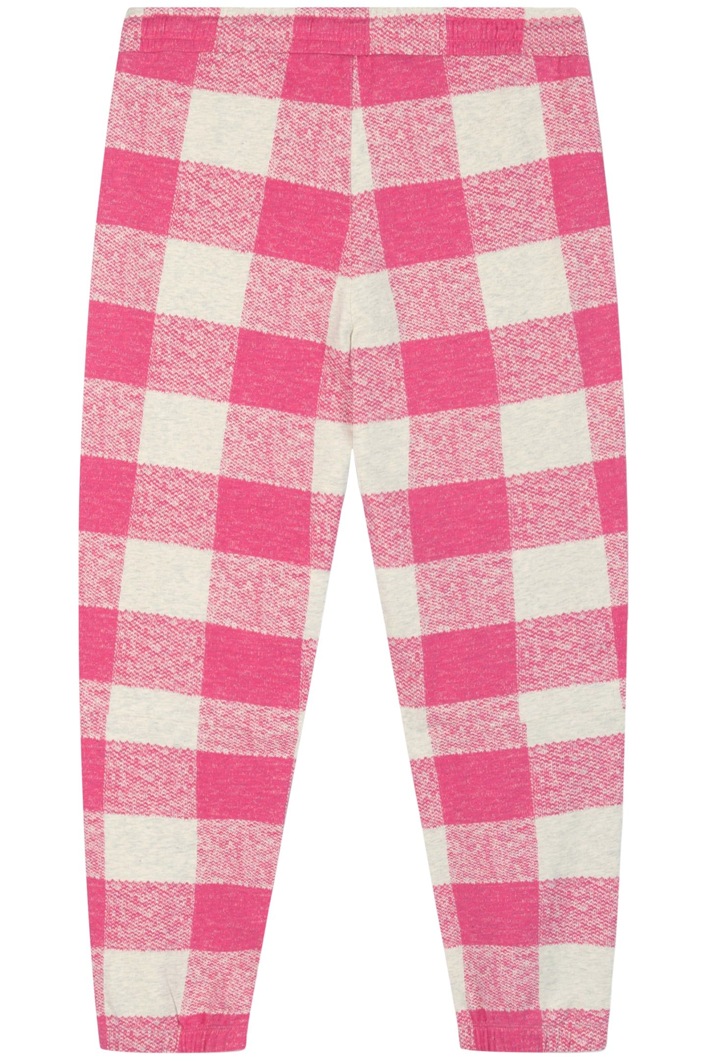 CROPPED JOGGER CHECK BRIGHT PINK 5