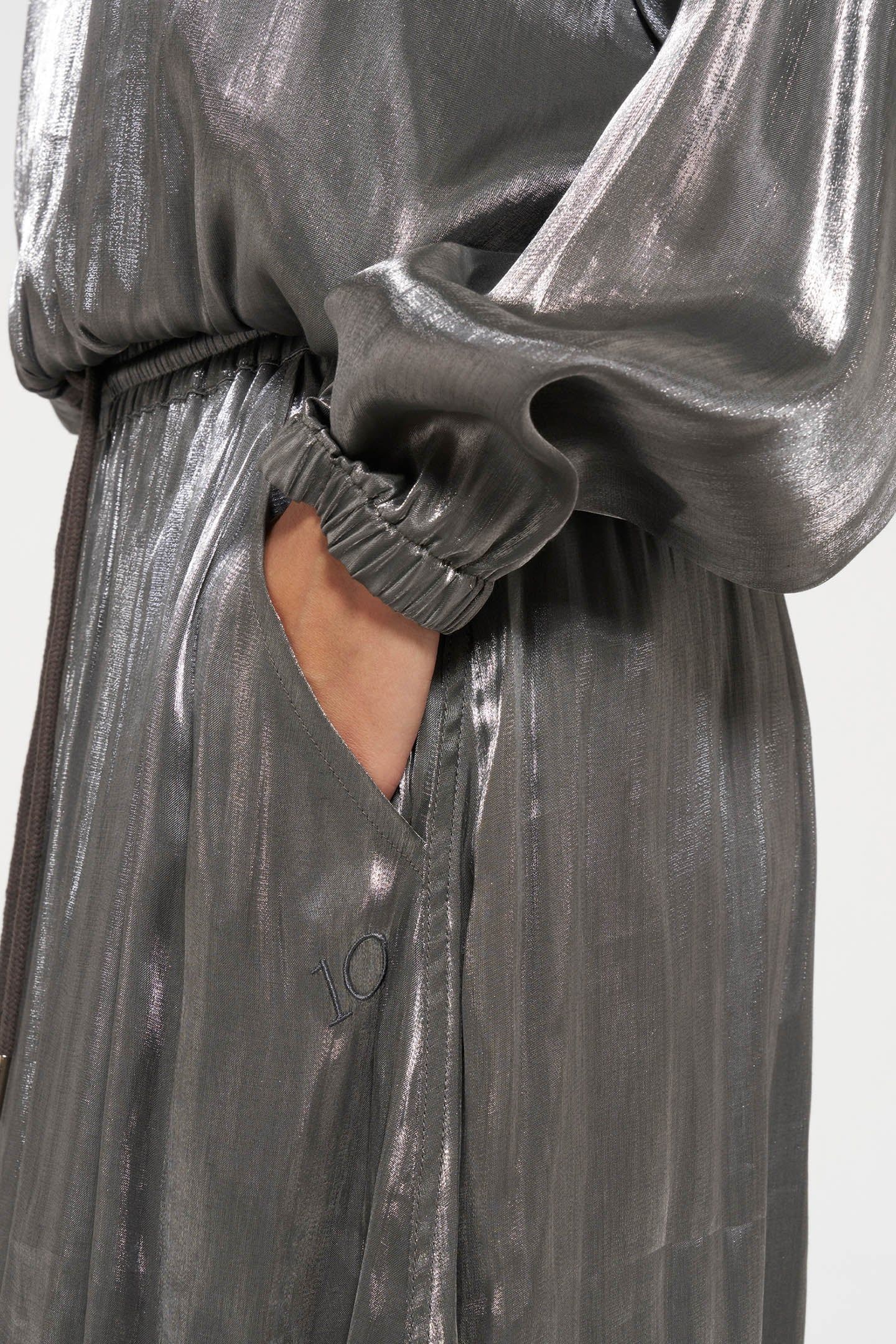 SHINY SKIRT SILVER 7