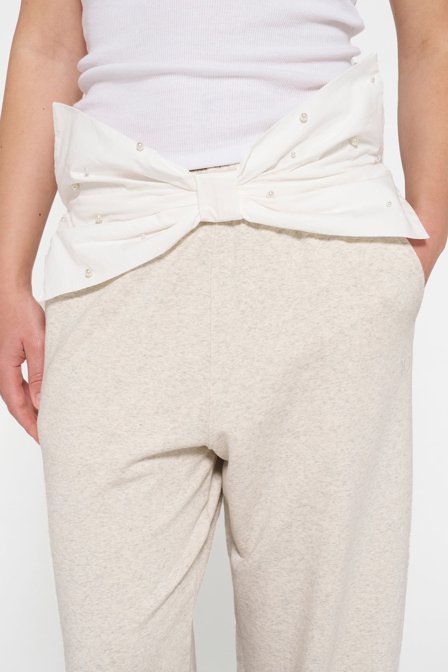 BAR JOGGER EASY BOW SOFT WHITE MELEE 7