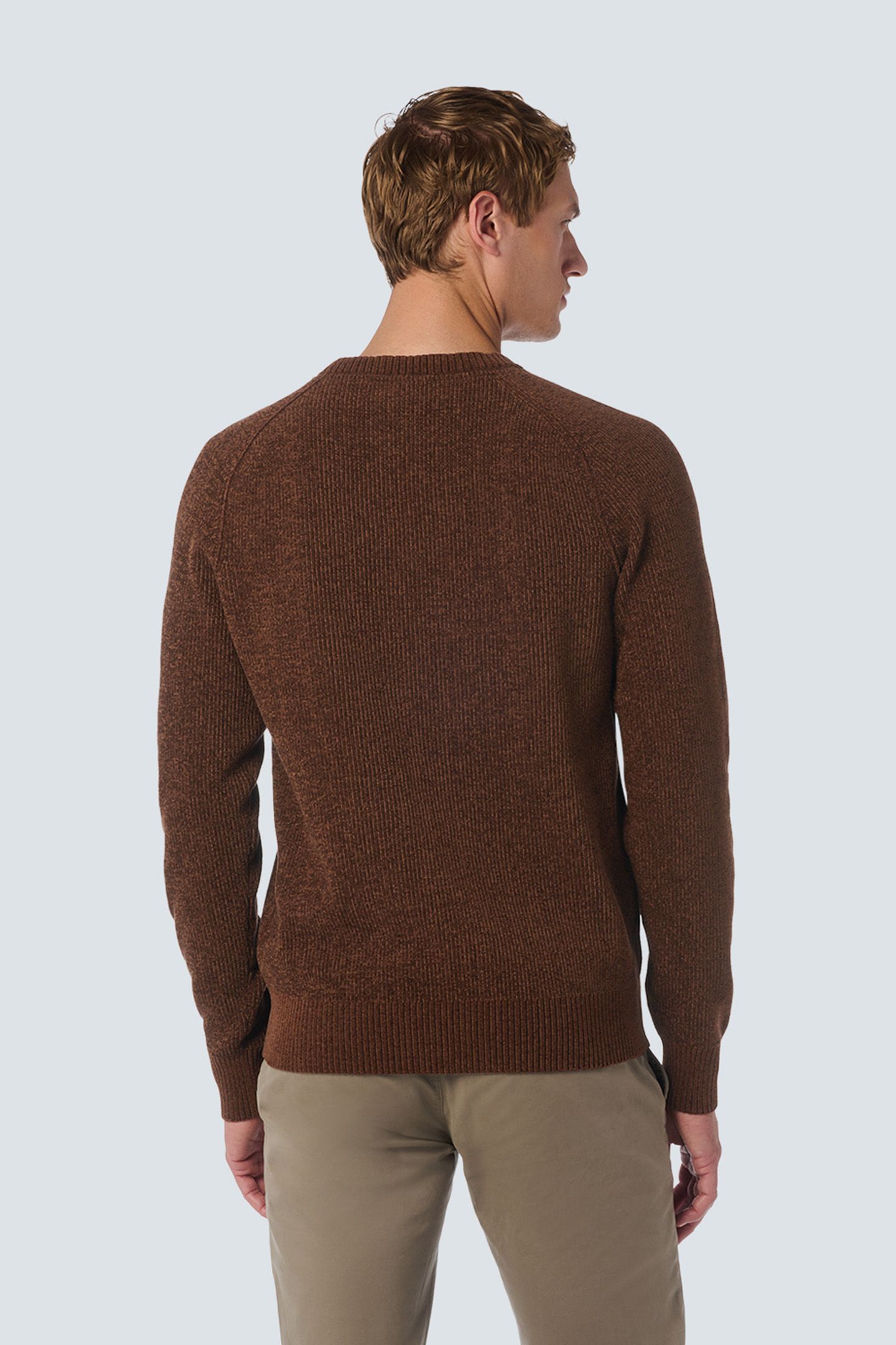 PULLOVER CREWNECK 2 COLOURED CHENILLE BROWN 2