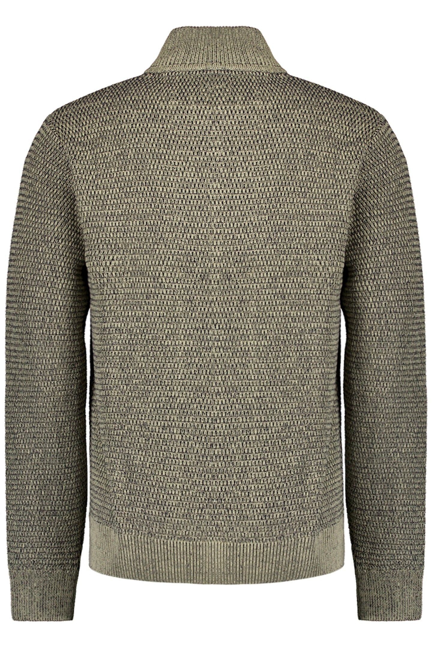 PULLOVER HALF ZIPPER 2 COLOURED MELANGE STONE 4