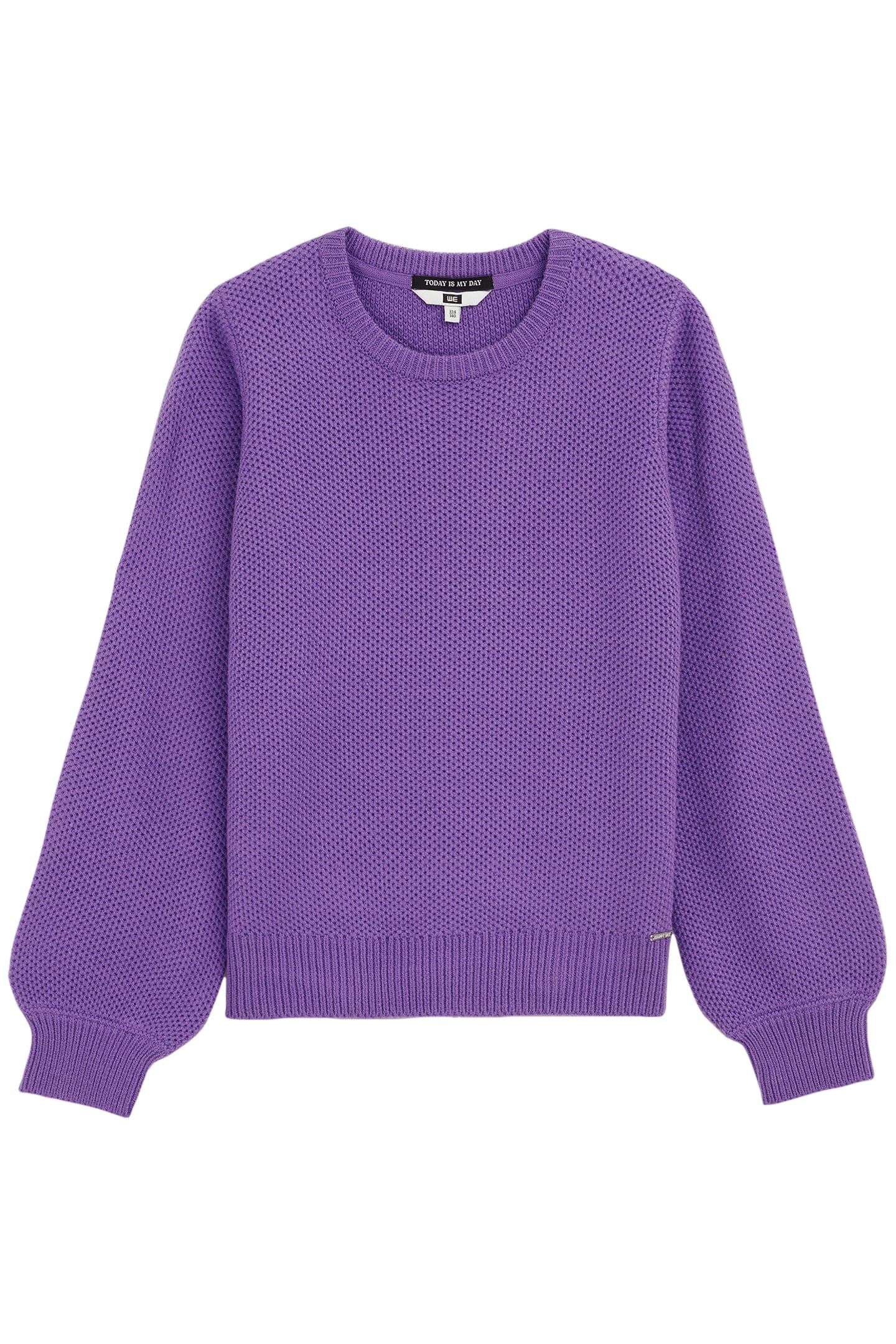 KNITTED PULLOVER PURPLE 3