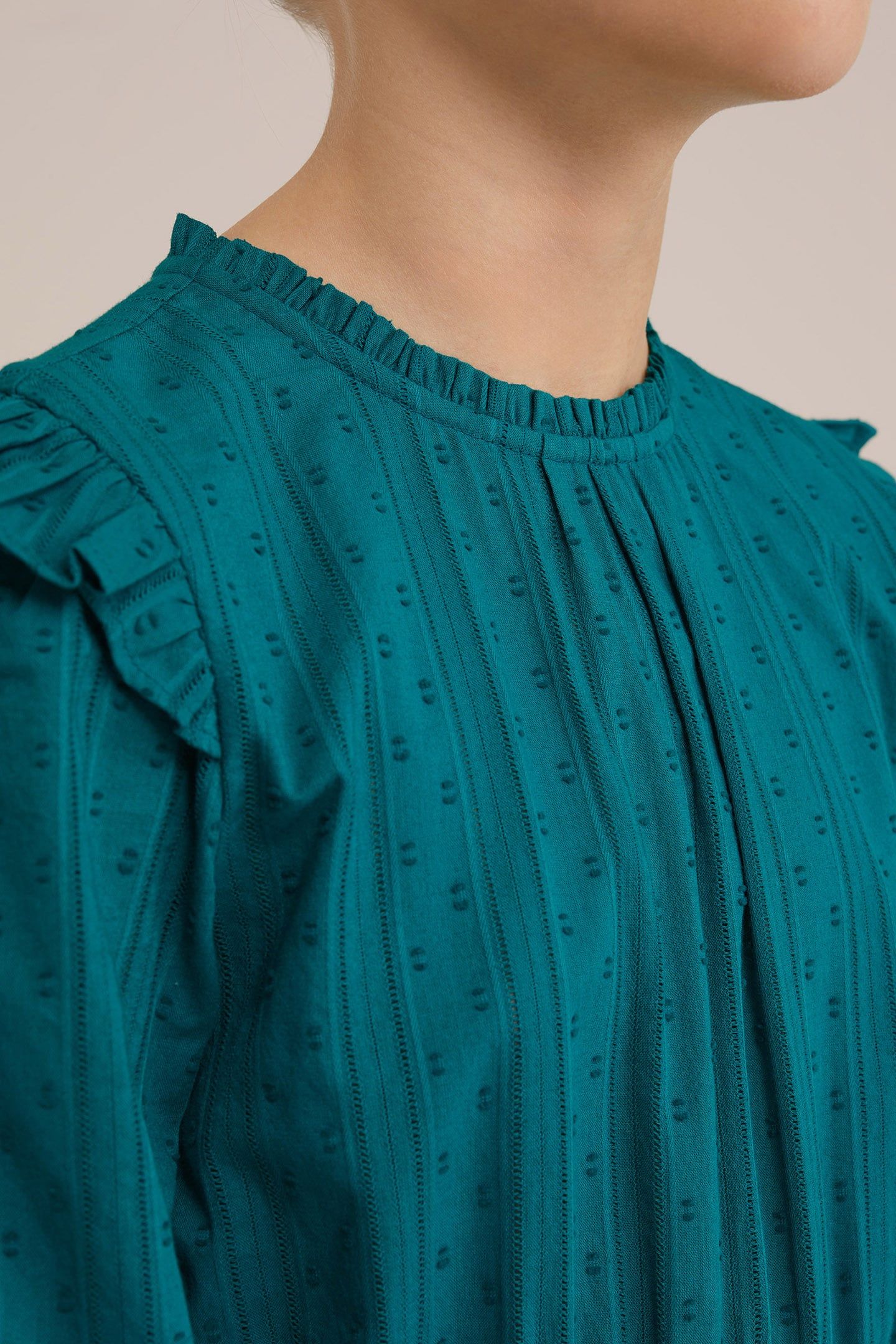 DRESS MID LENGTH SEA ​​GREEN 5