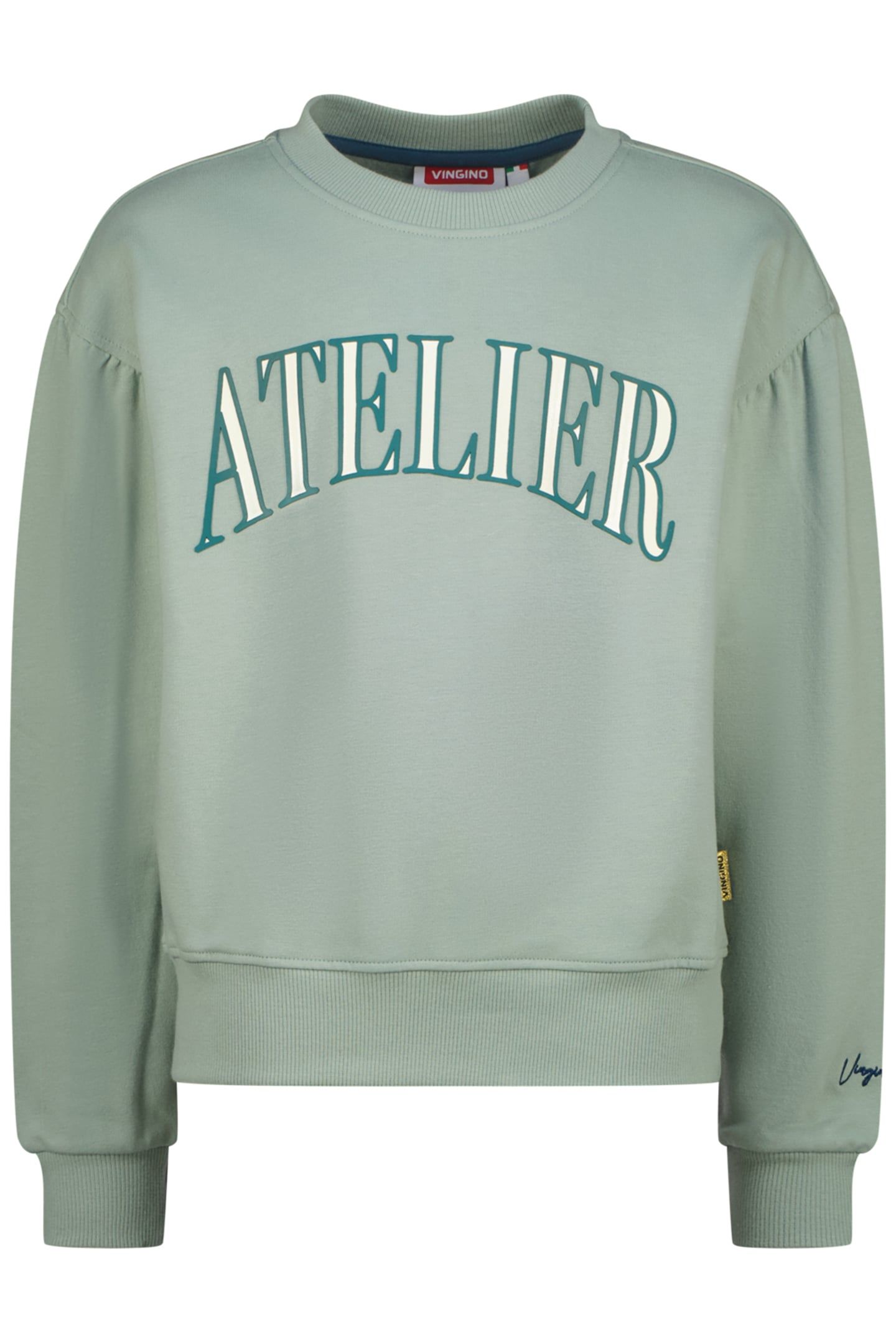 GIRLS NORAN SWEATER JADE GREEN 1
