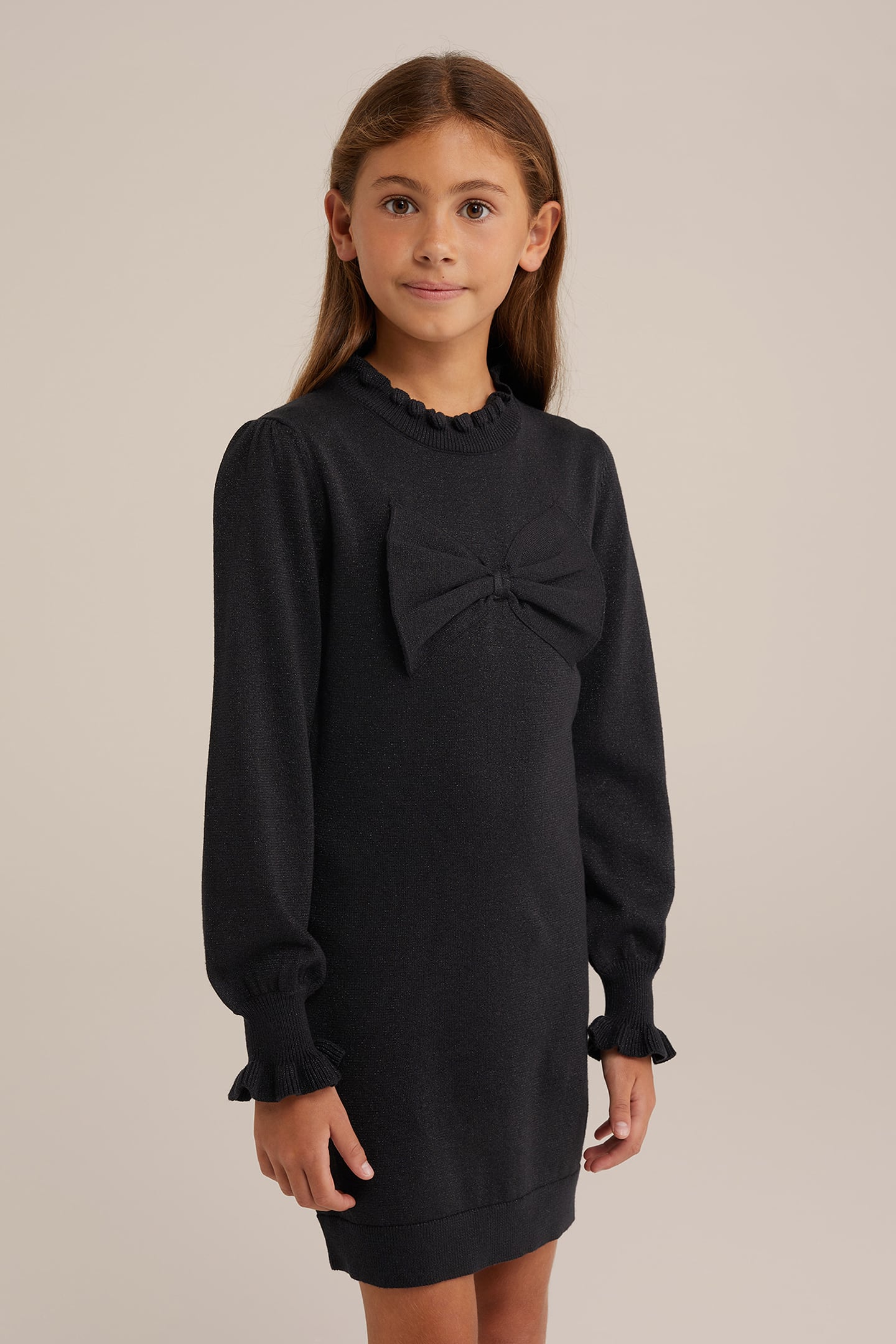DRESS MID LENGTH BLACK 1