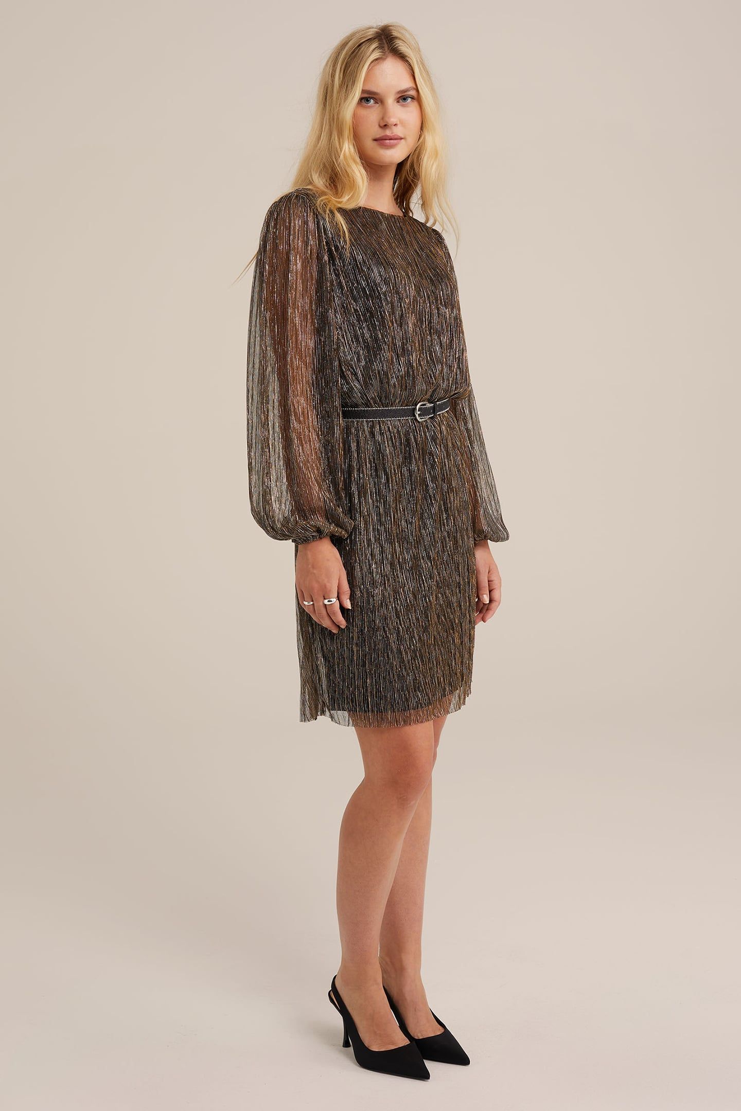 DRESS MID LENGTH GOLD 2