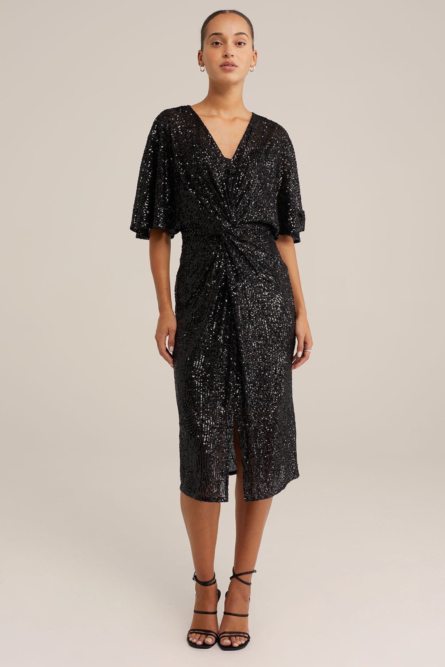 DRESS MID LENGTH BLACK 1