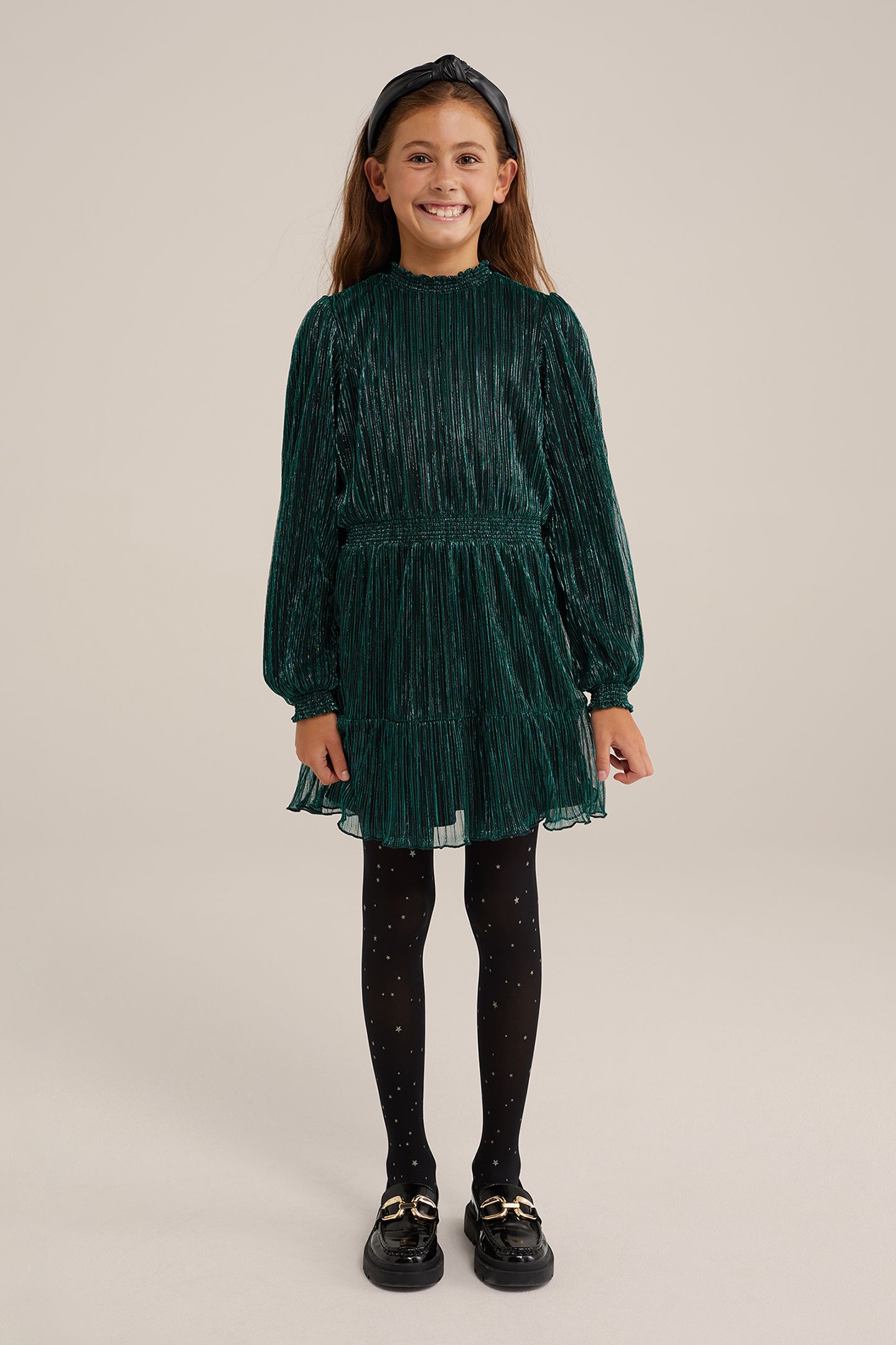 DRESS MID LENGTH DARK GREEN 2