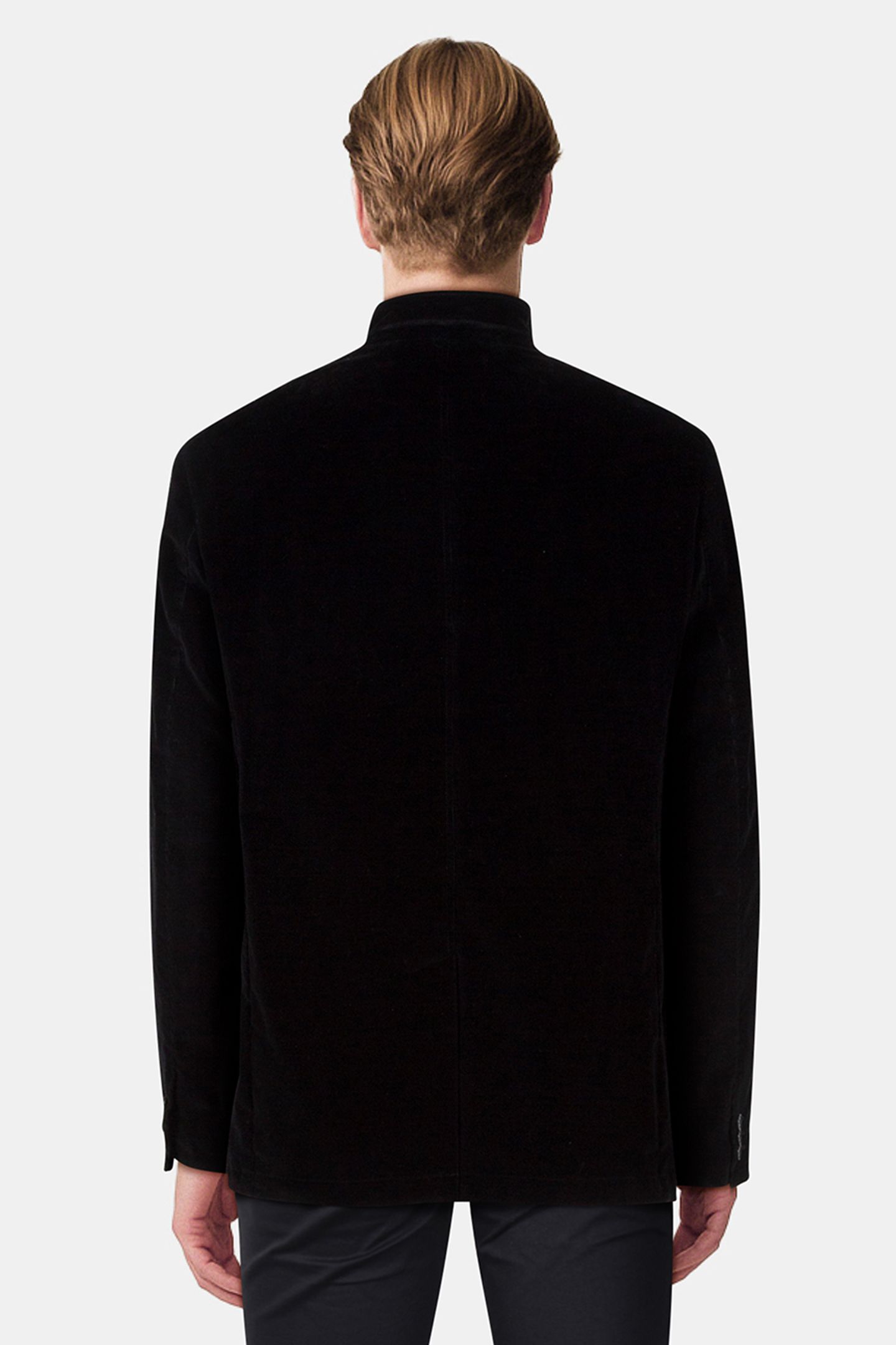 SLIM FIT MULTI BTN CLOSURE JACKET WITH S BLACK 2