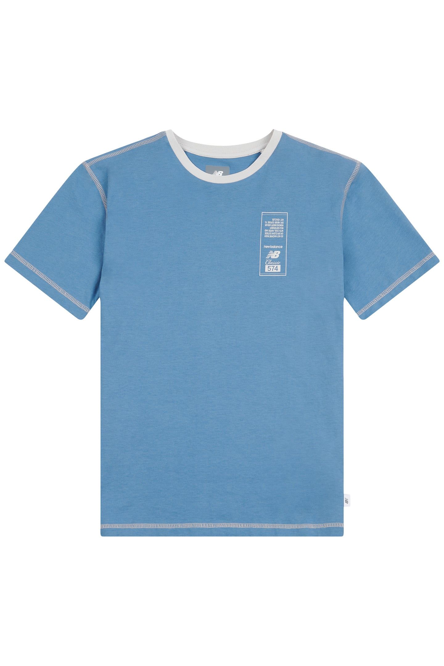 MADE IN USA BOYS 574 DIAGRAM TEE HERONBLU 4