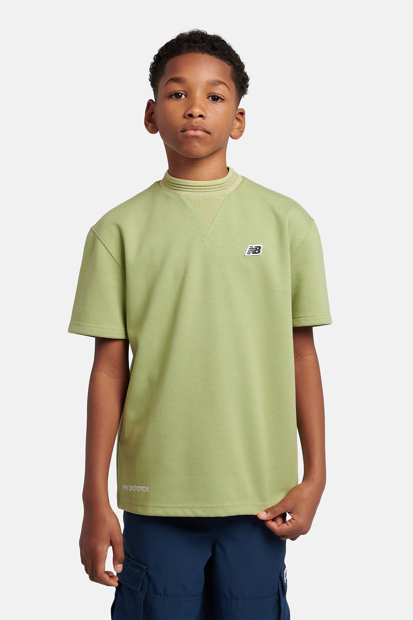 MADE IN USA BOYS PREMIUM RACKING RIB T-SHIRT EVERGLAD 1