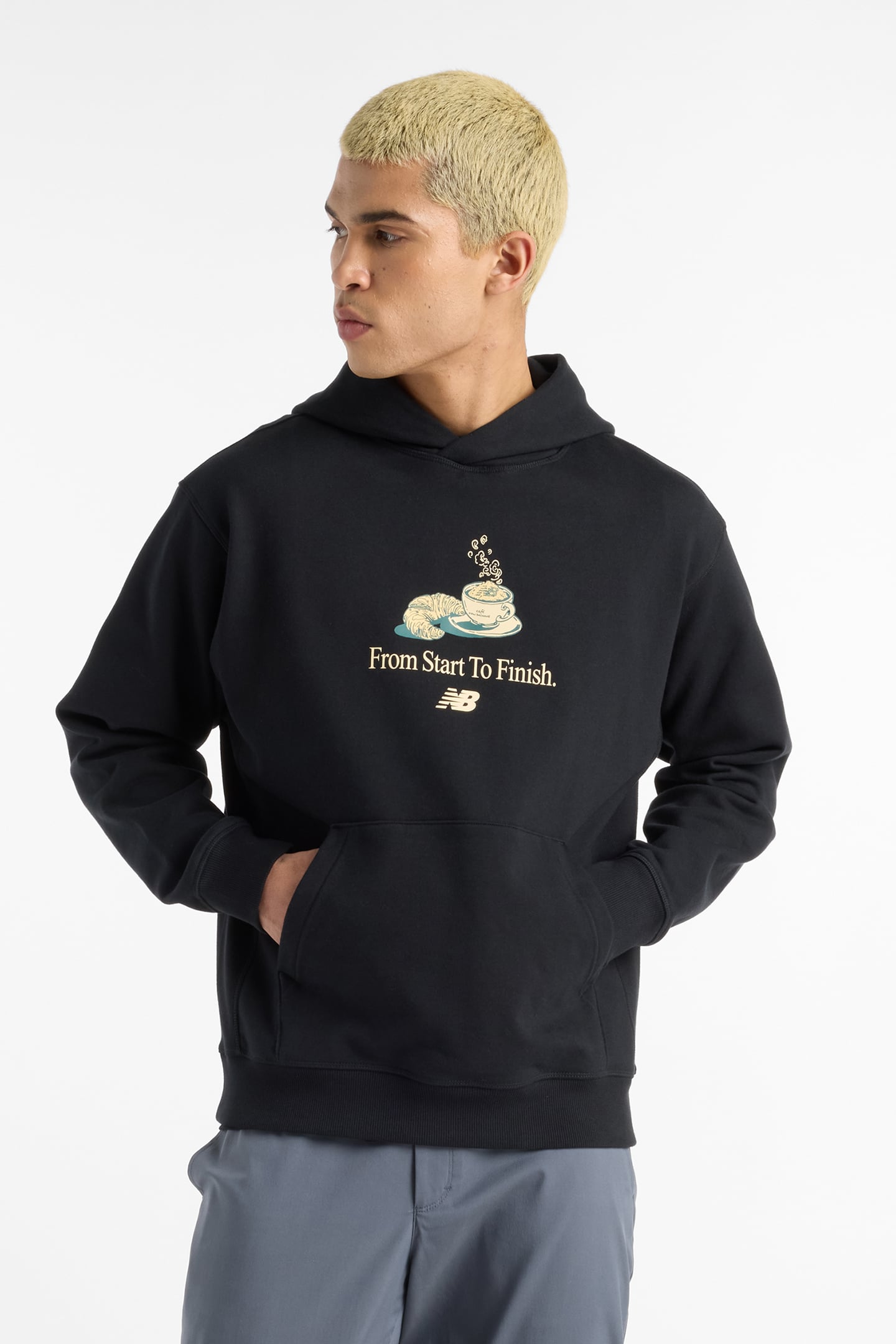 CAFE HOODIE BLACK 1