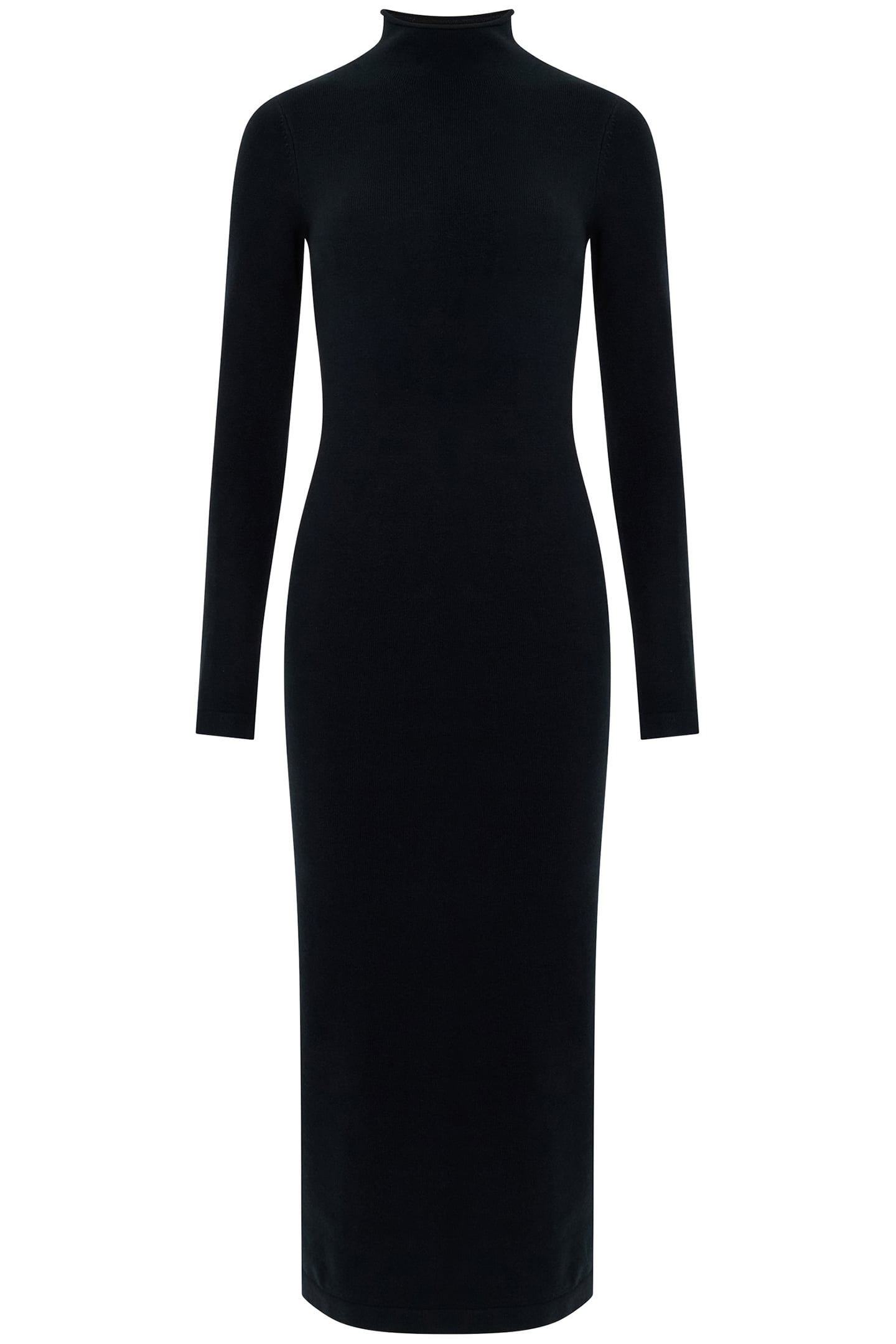 BABYSOFT ROLL NK DRESS BLACK 3