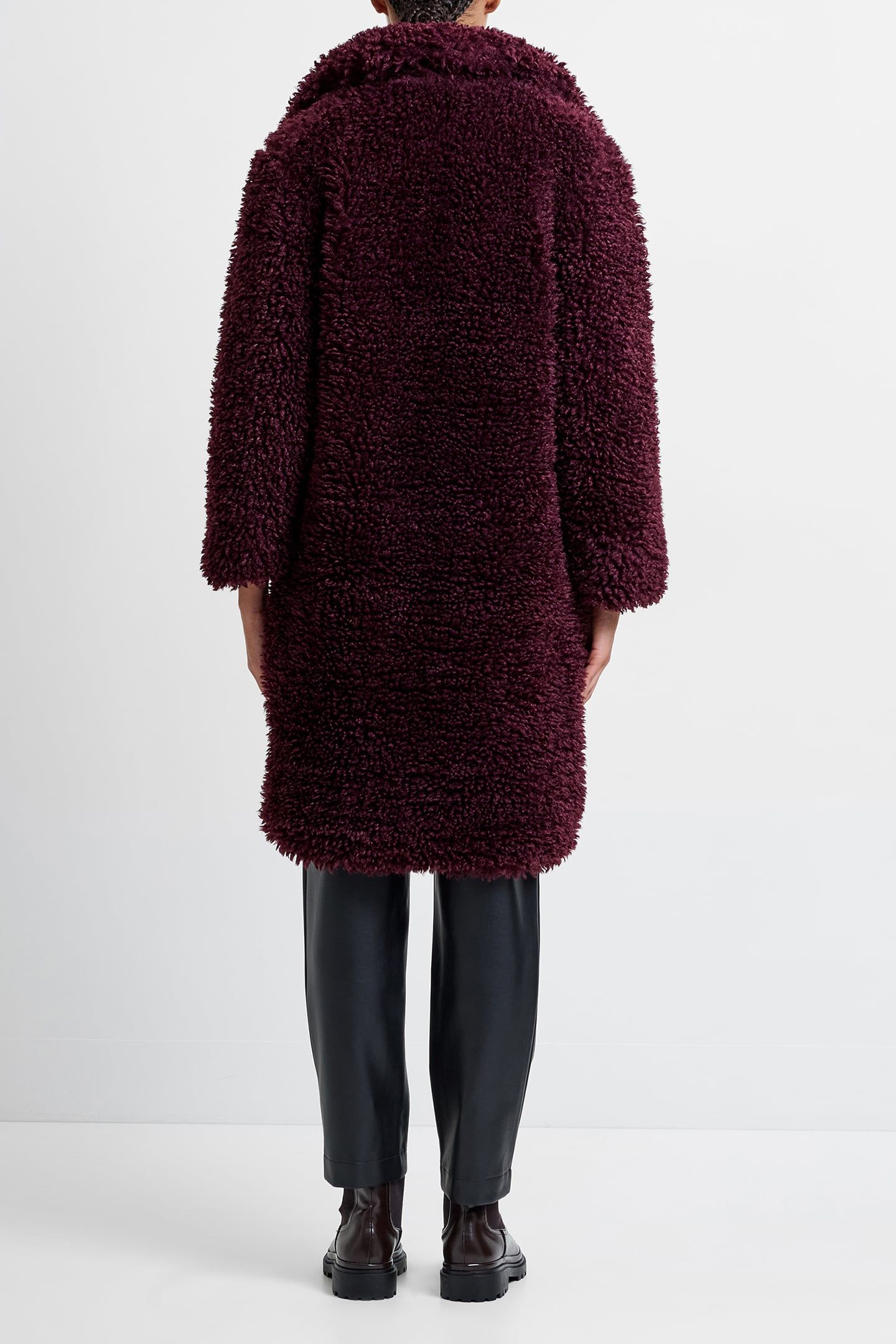 BOUCLE PEAK L BURGUNDY RED 2
