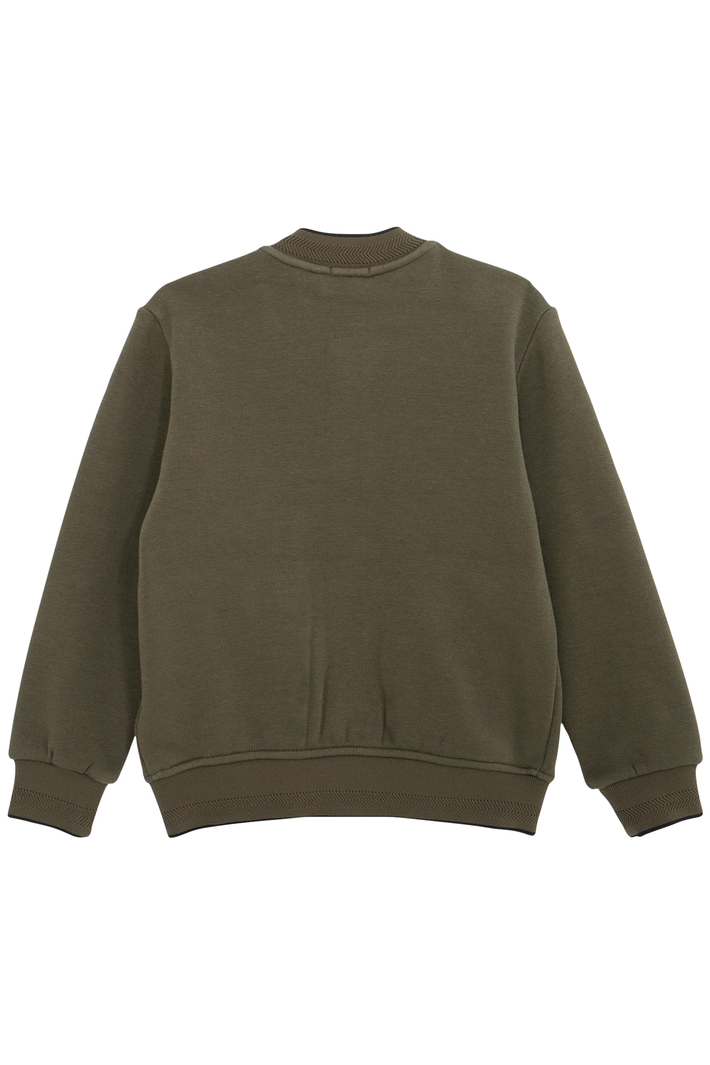 BOY'S ZIPPED KHAKI TEDDY CARDIGAN 2