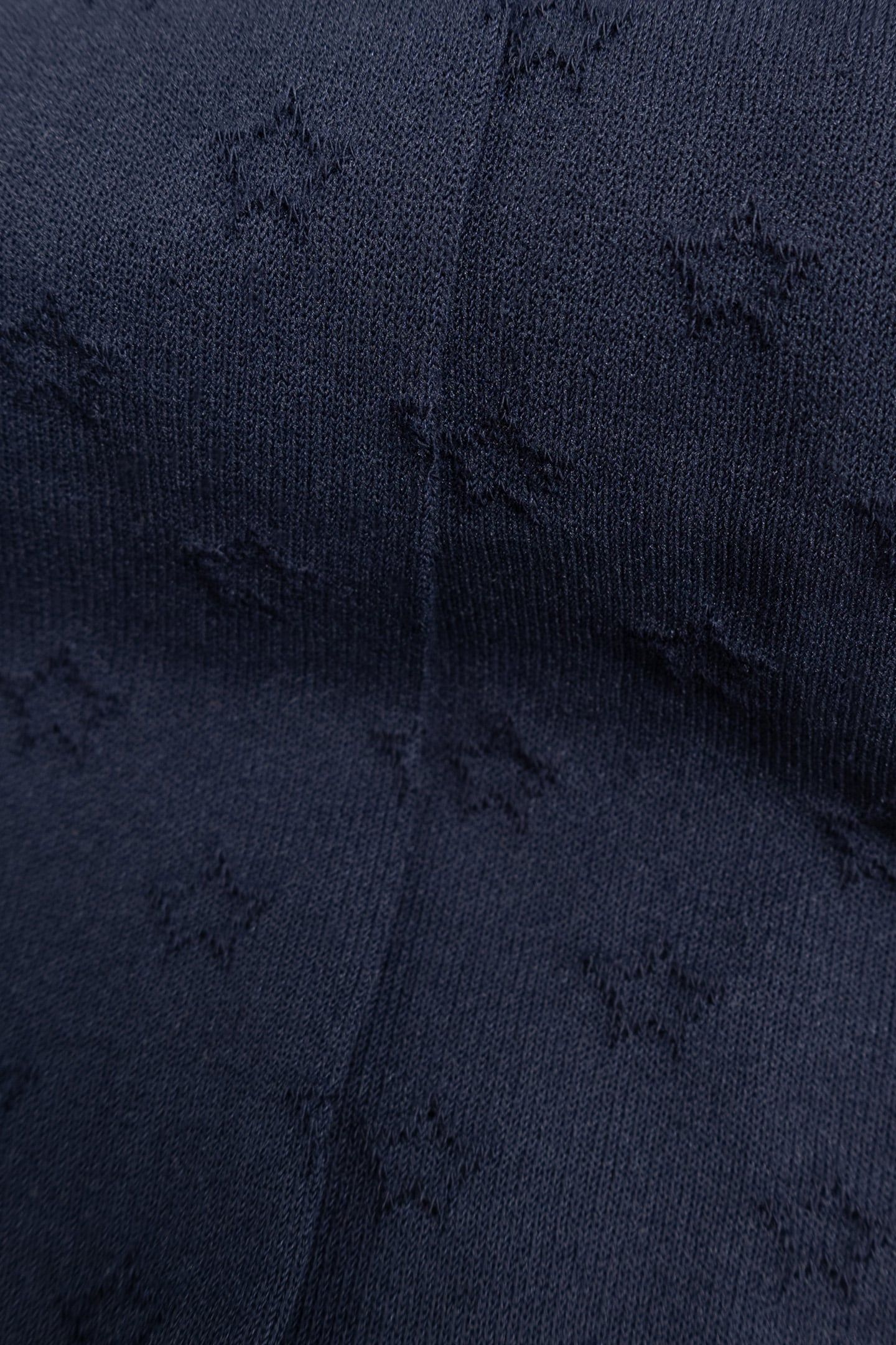 GIRL'S NAVY JACQUARD KNIT TIGHTS 5