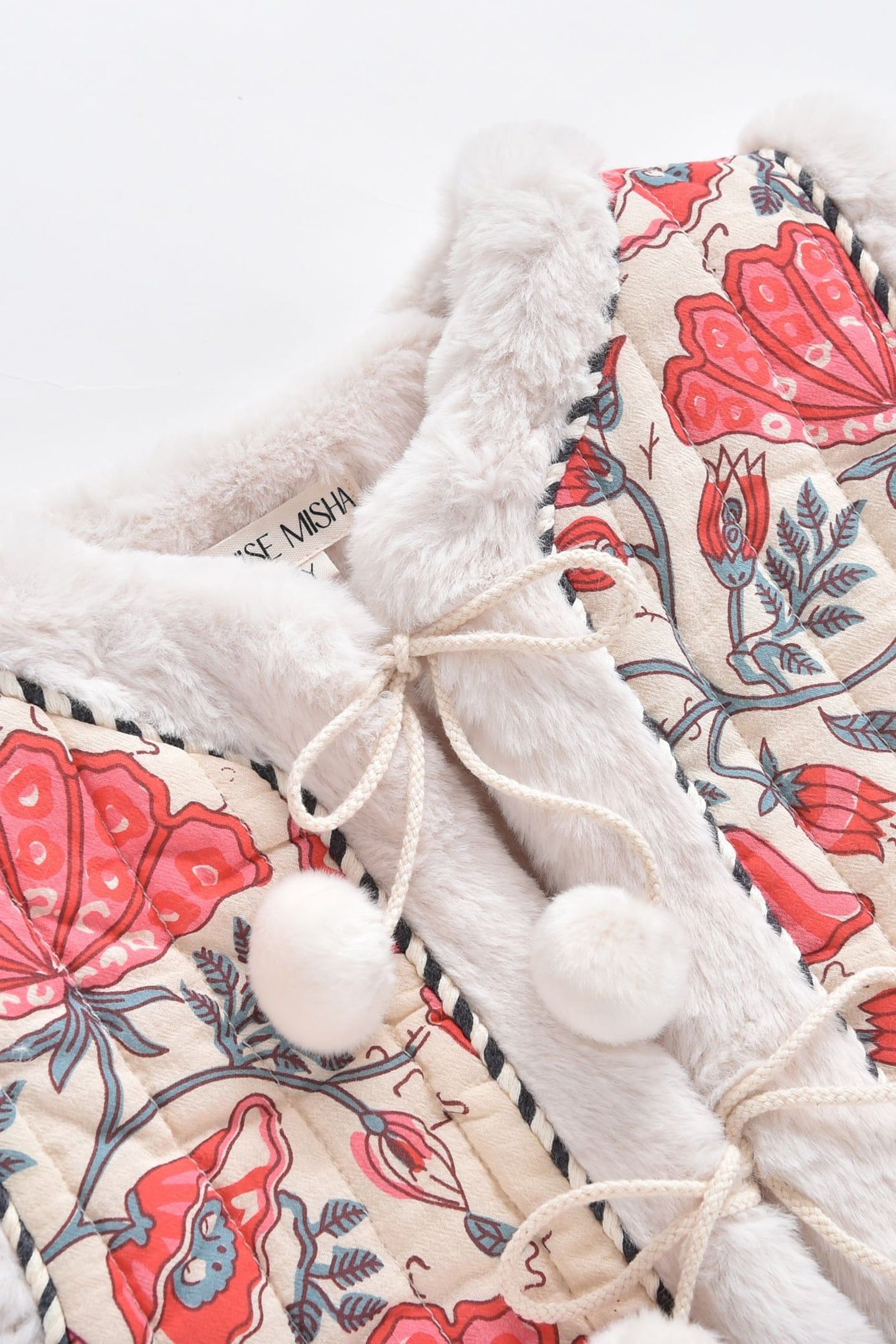 REVERSIBLE VEST APONI CREAM ENDLESSFLOWERS 4