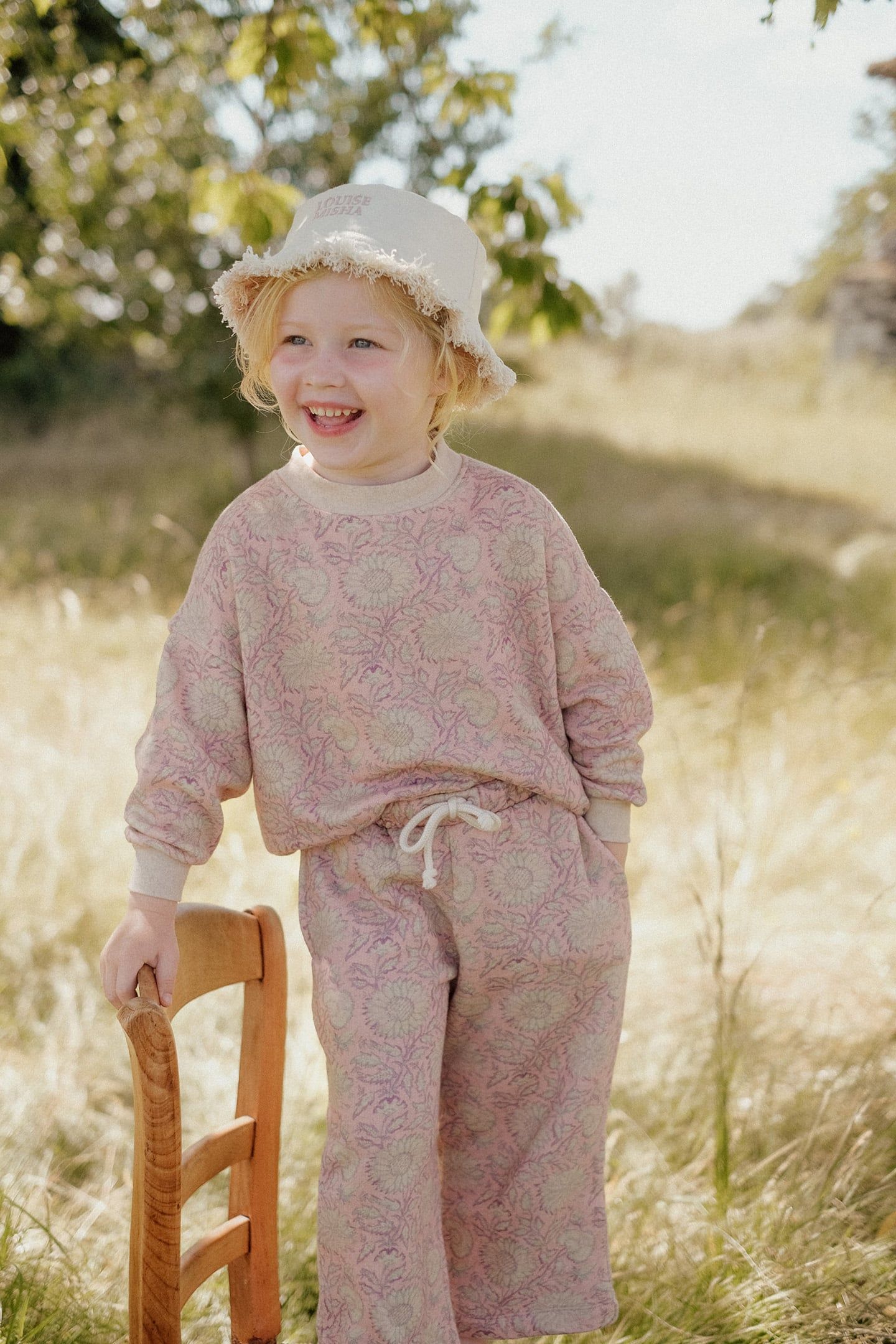 SWEATSHIRT ROSALIA PINK DAISY GARDEN 3