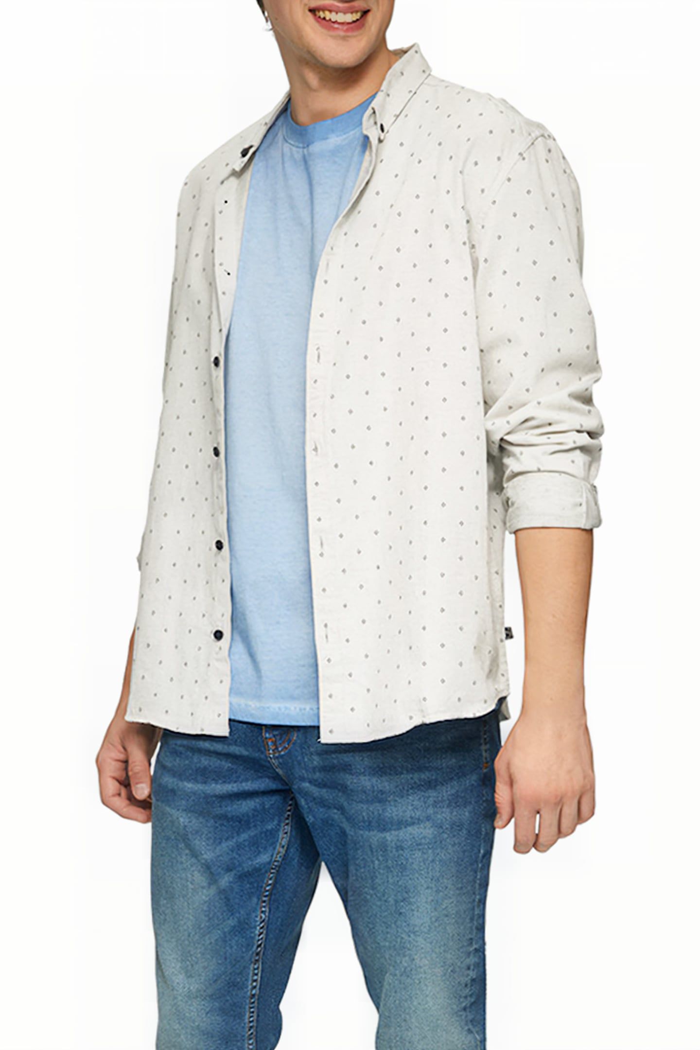 S.OLIVER-QS SHIRT OFFWHITE 1